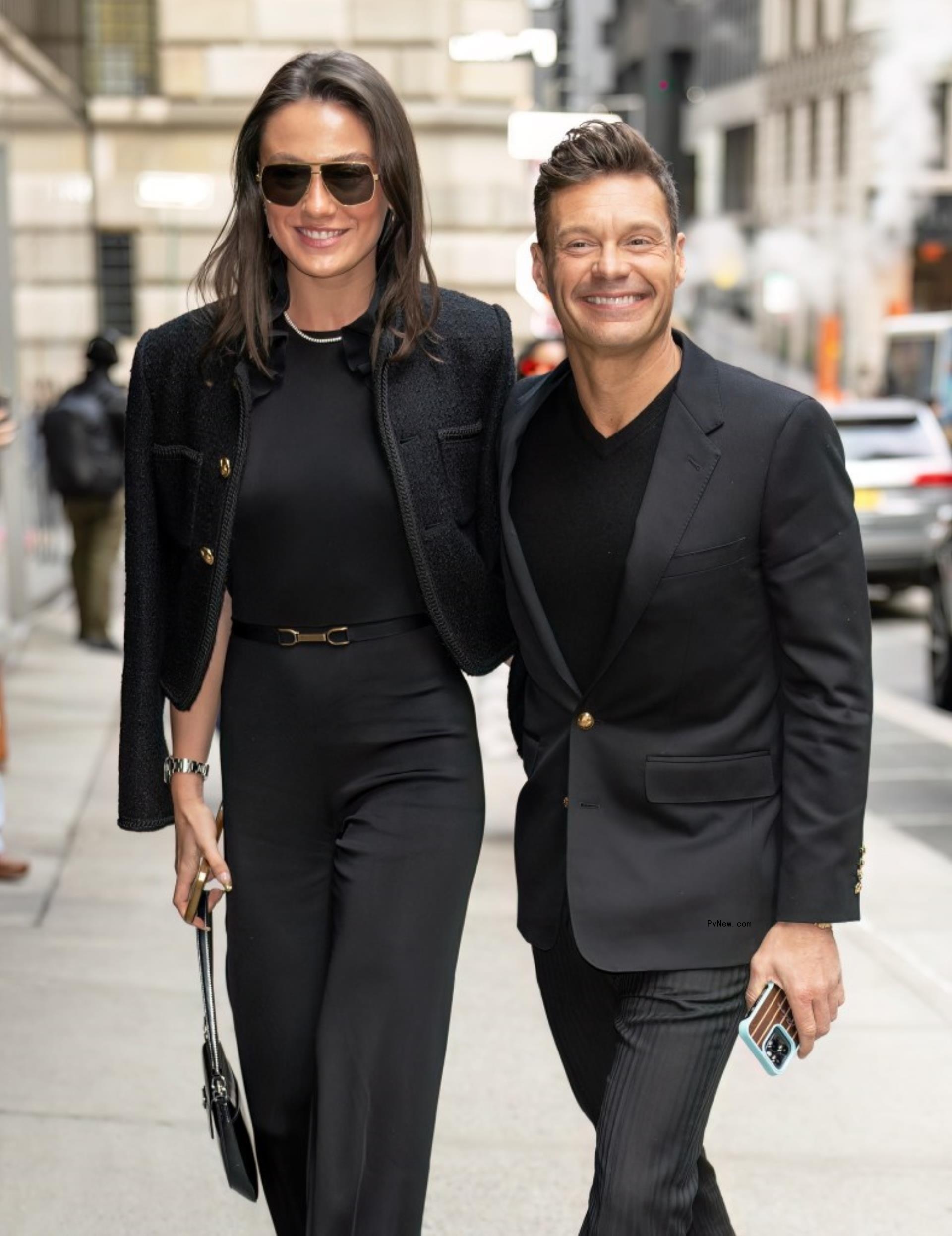 Aubrey Paige and Ryan Seacrest in New York.