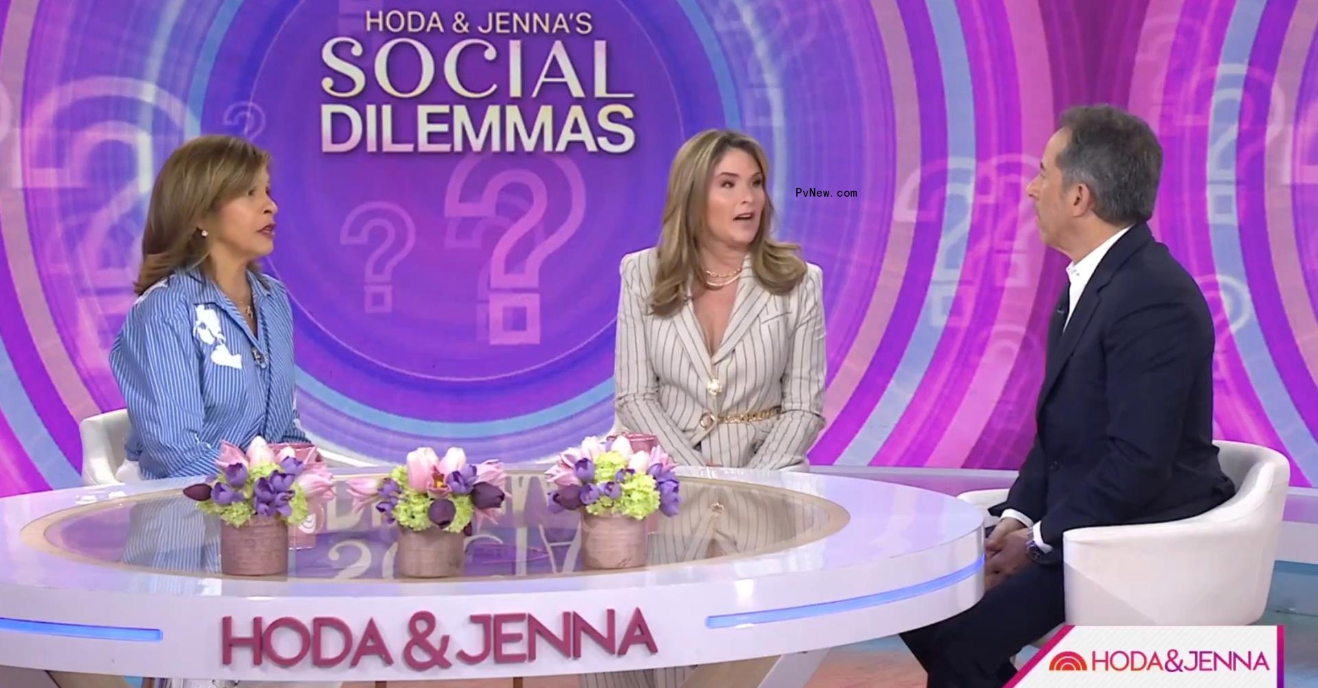 Hoda Kotb, Jenna Bush Hager and Jerry Seinfeld on