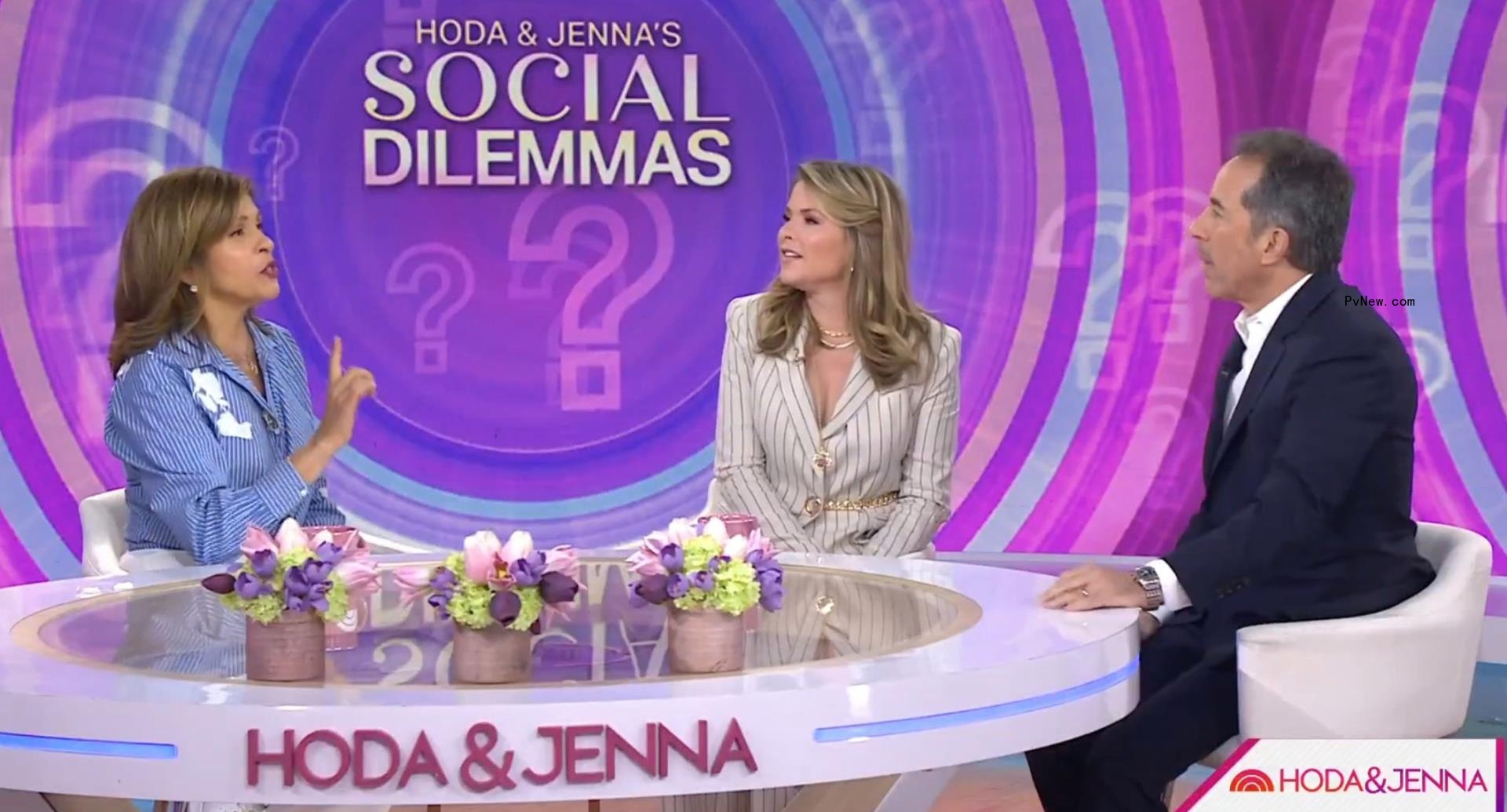 Hoda Kotb, Jenna Bush Hager and Jerry Seinfeld on