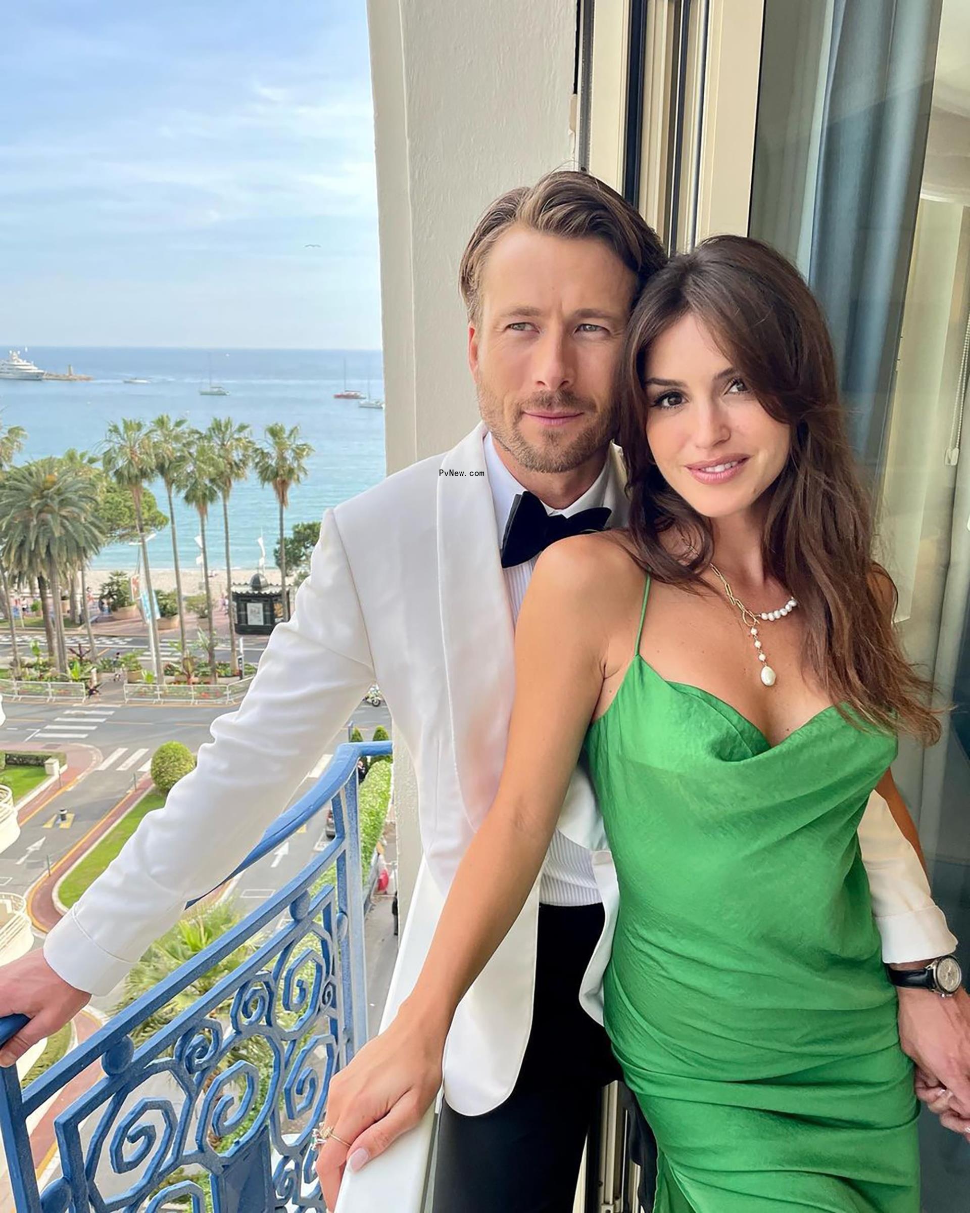 Glen Powell and Gigi Paris.