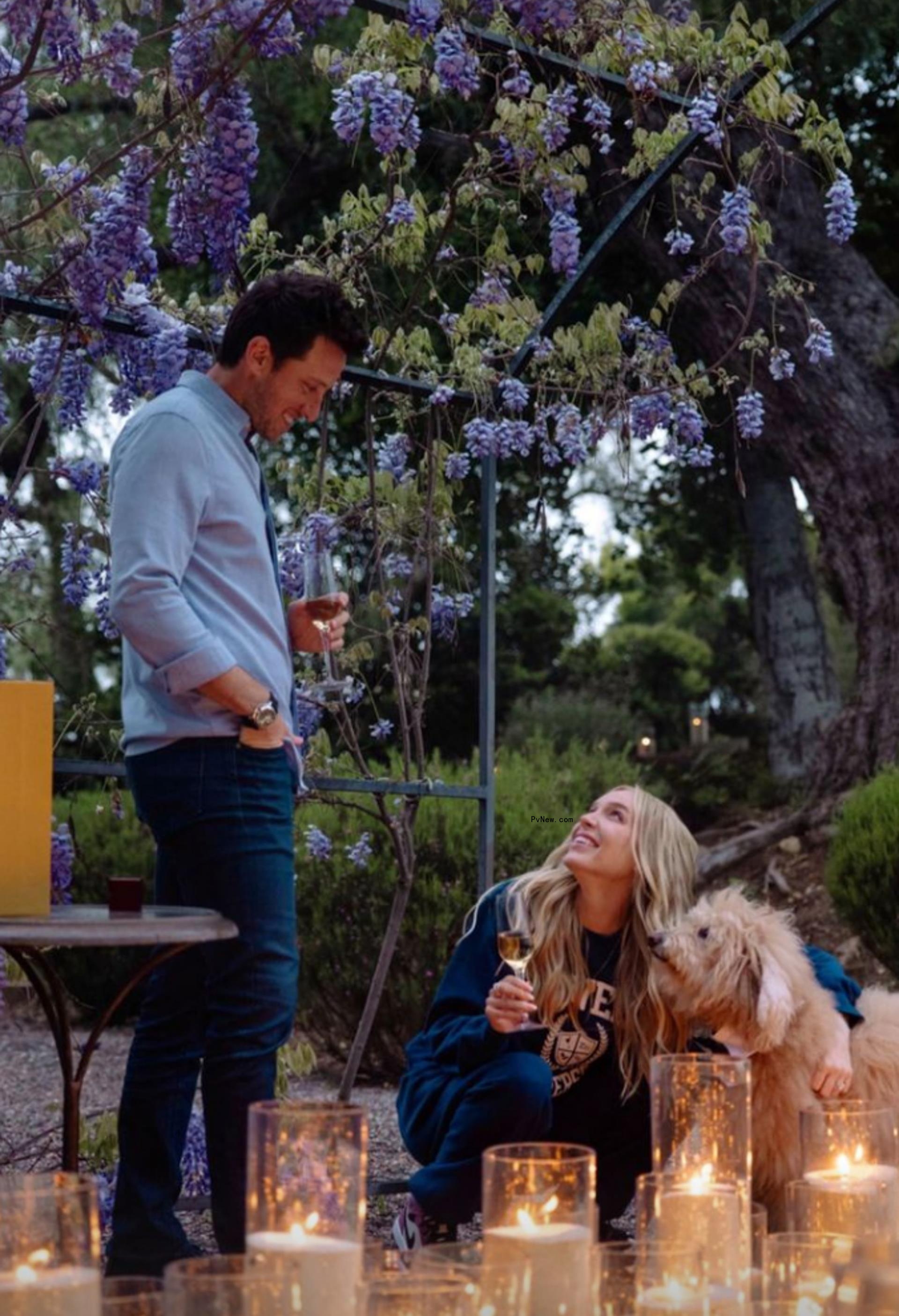 Matt Kaplan proposing to Alex Cooper