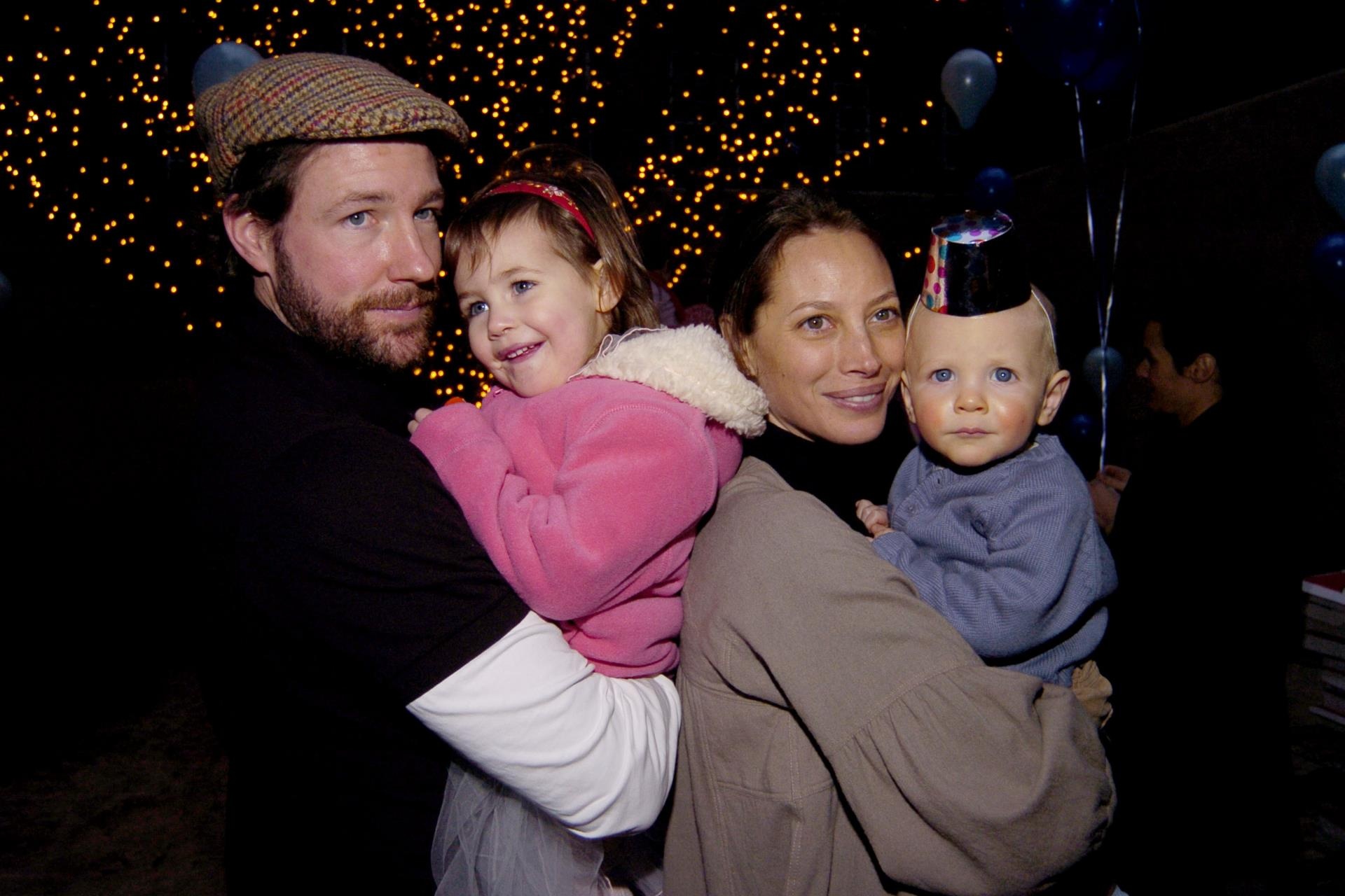 Christy Turlington, Edward Burns and their kids