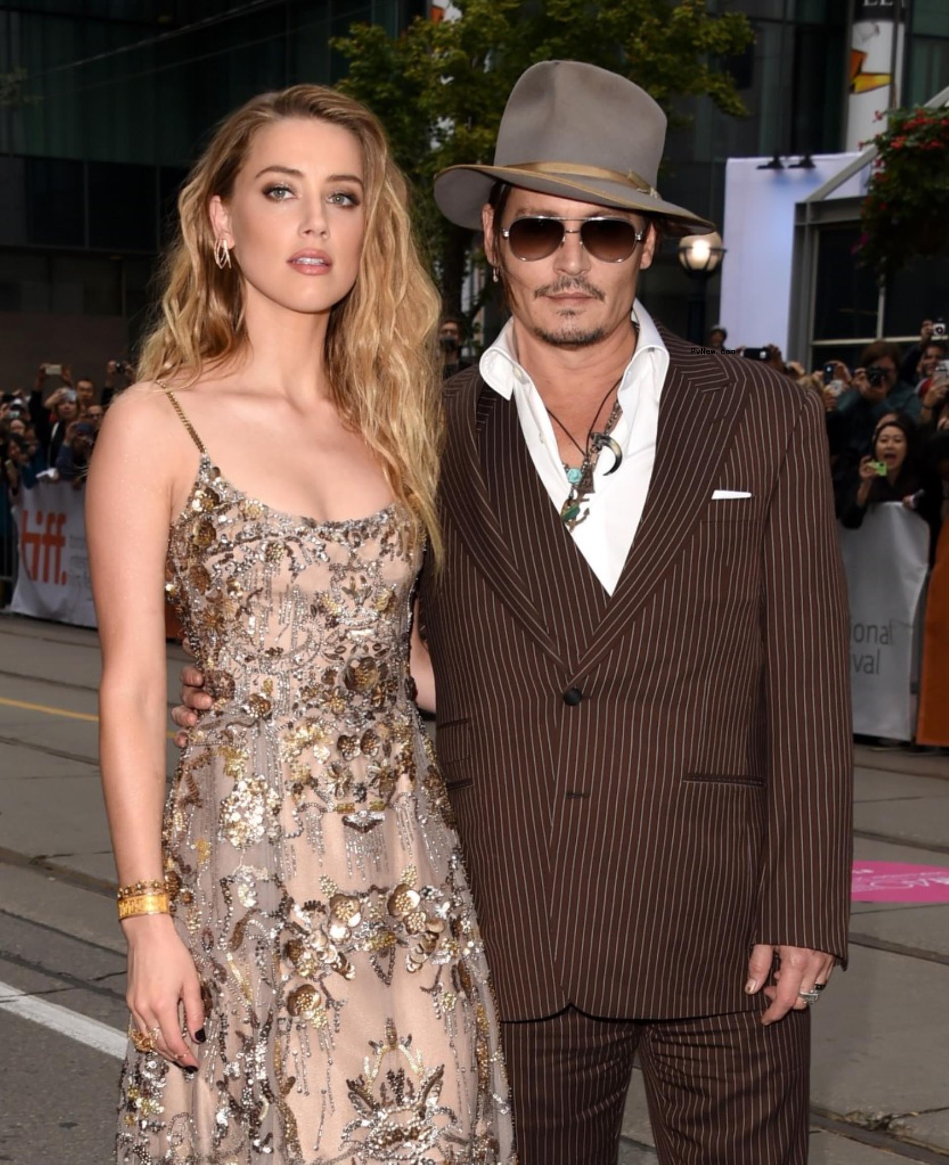 Johnny Depp and Amber Heard in 2015.