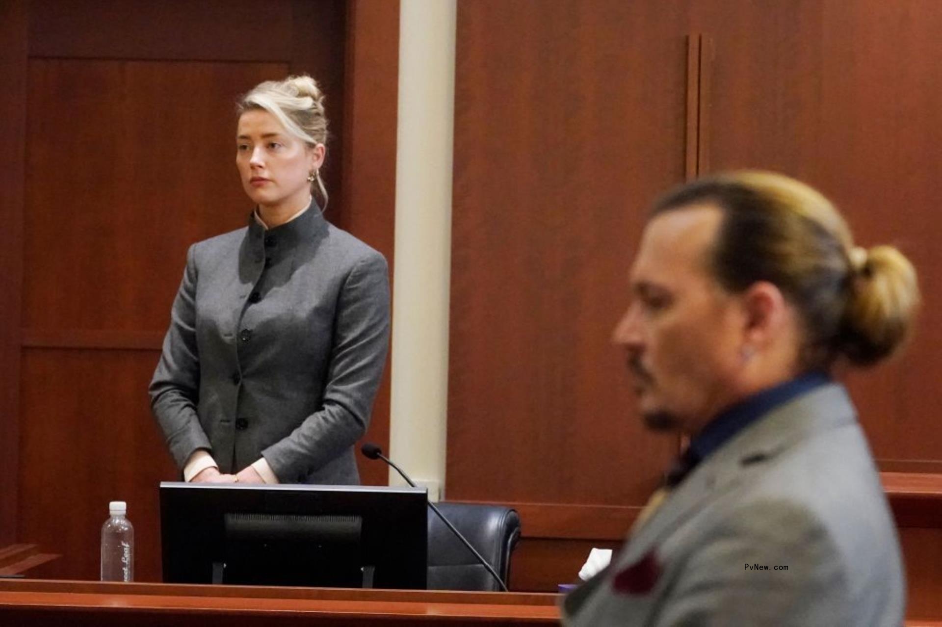 Amber Heard and Johnny Depp on trial in 2022.