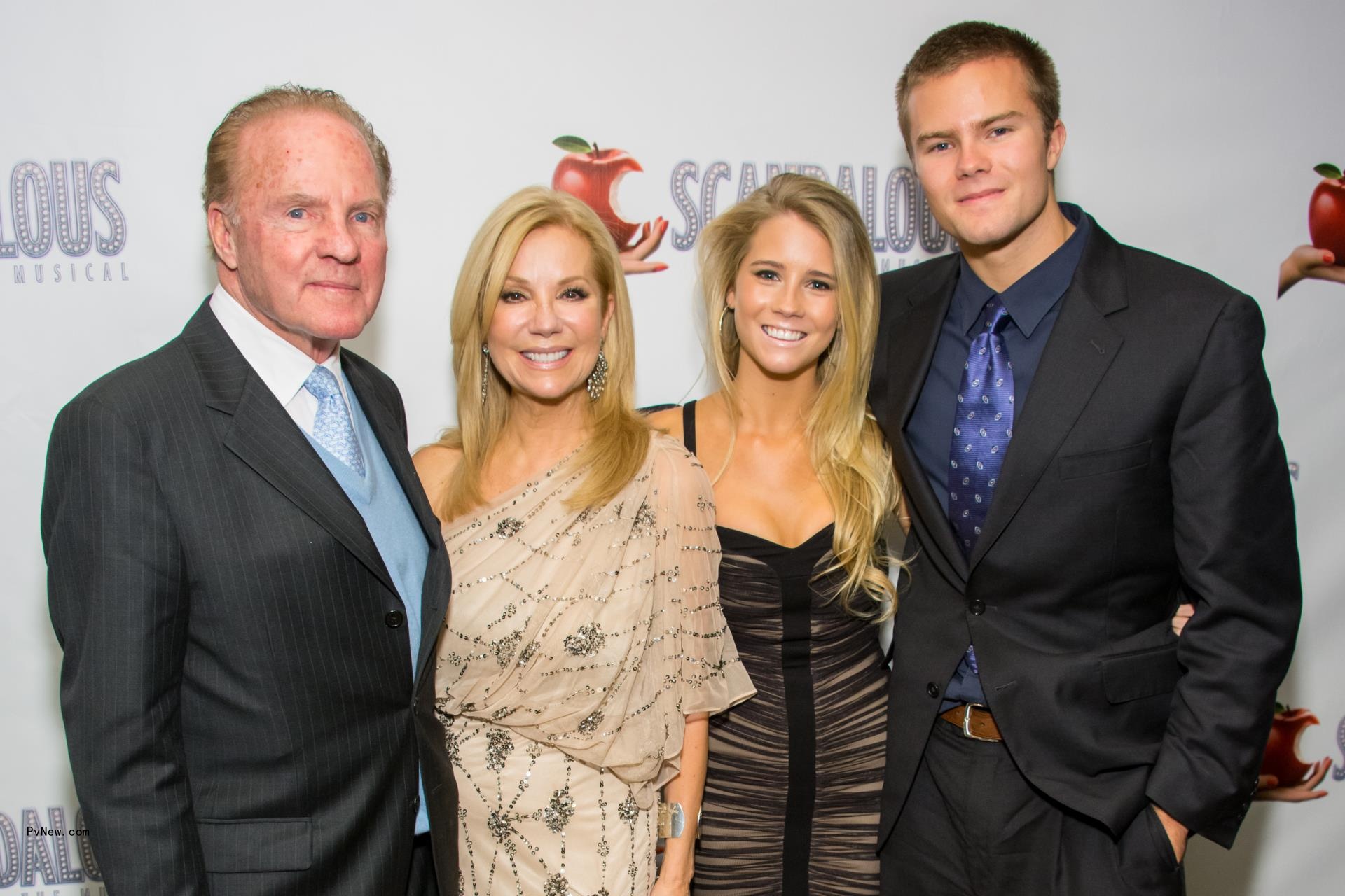 Frank Gifford, Kathie Lee Gifford, Cassidy Gifford and Cody Gifford posing together