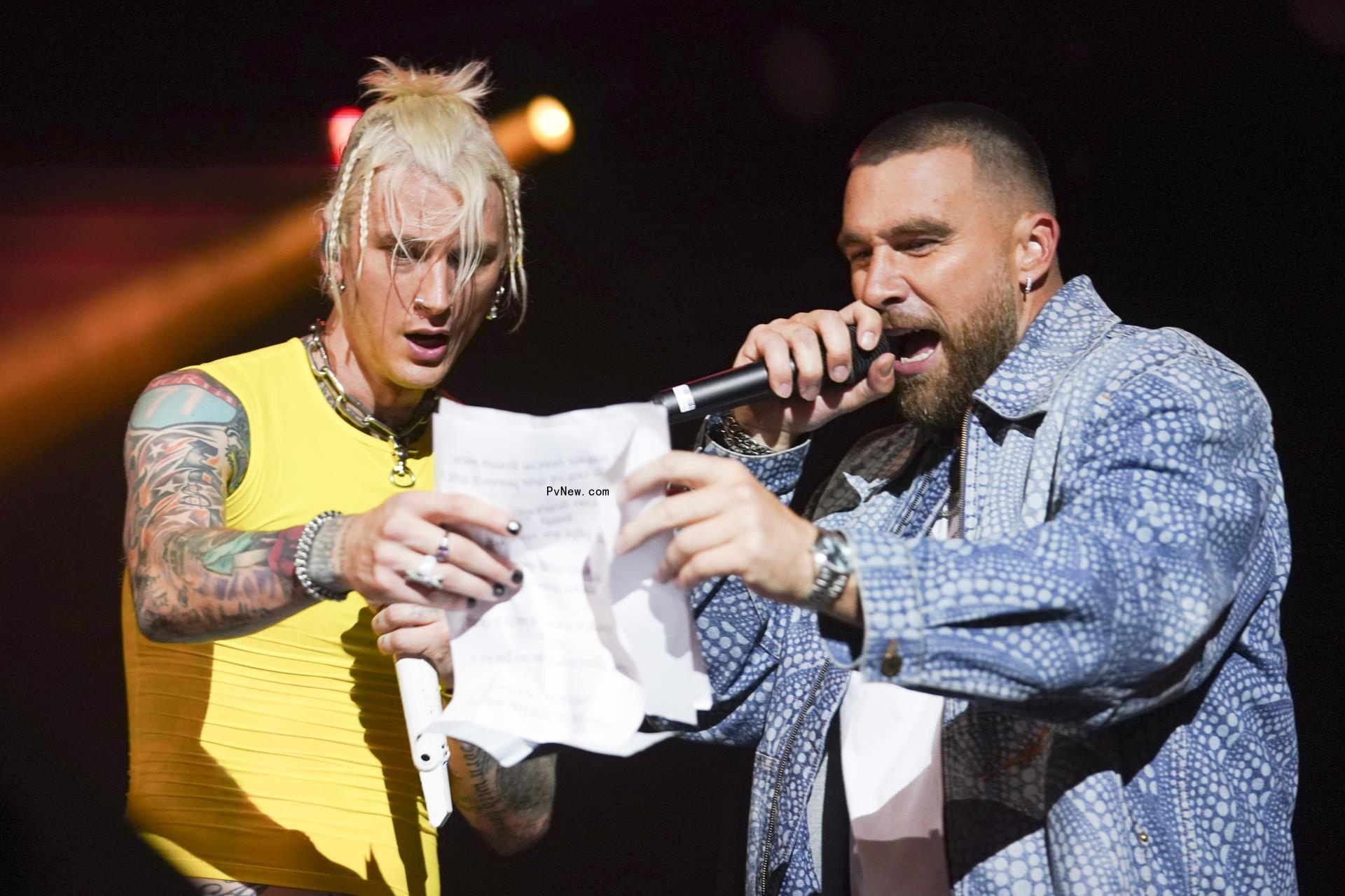 Machine Gun Kelly and Travis Kelce