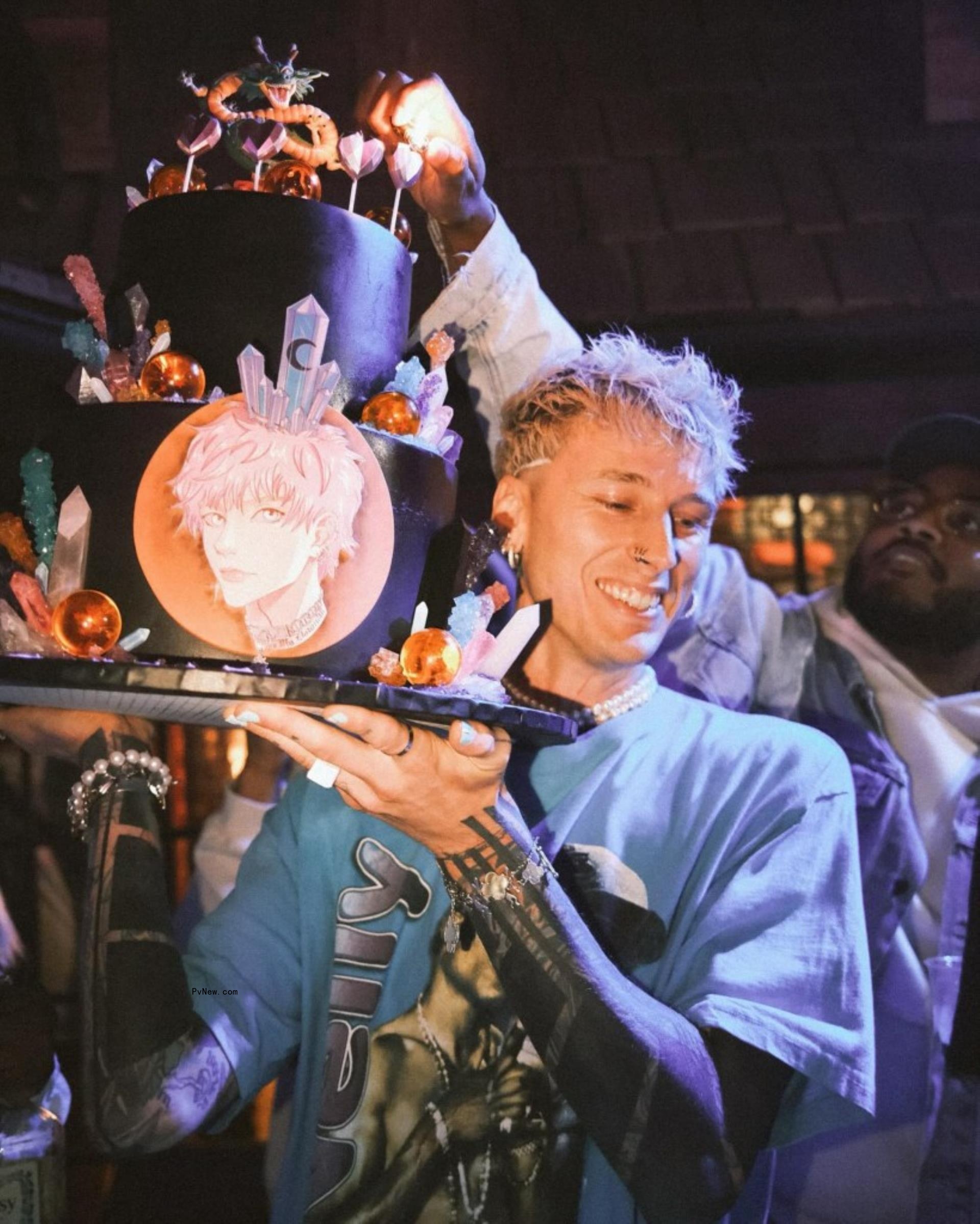 Machine Gun Kelly at his birthday party