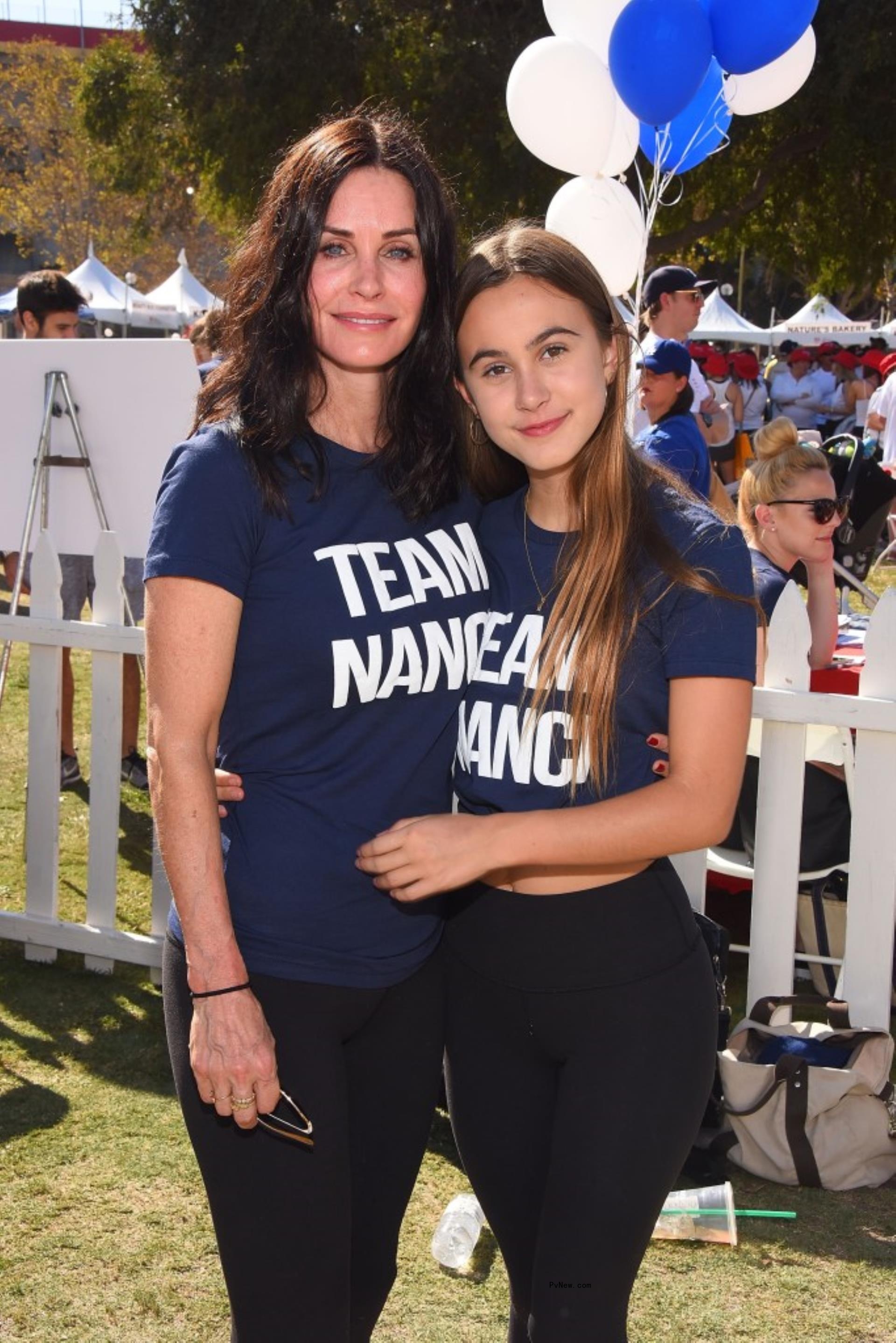 Courteney Cox with her daughter