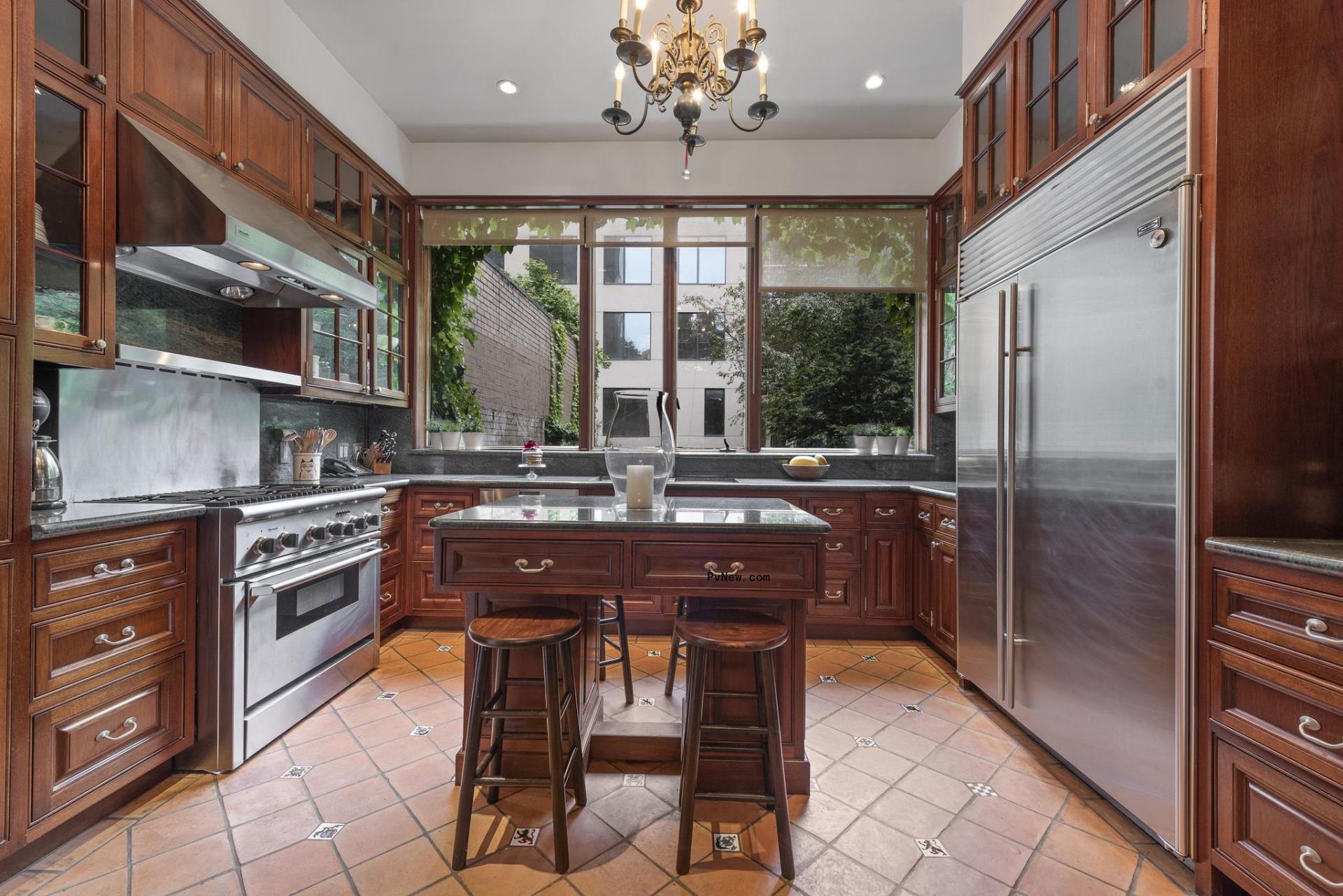 So<i></i>nja Morgan's kitchen in her NYC townhome.