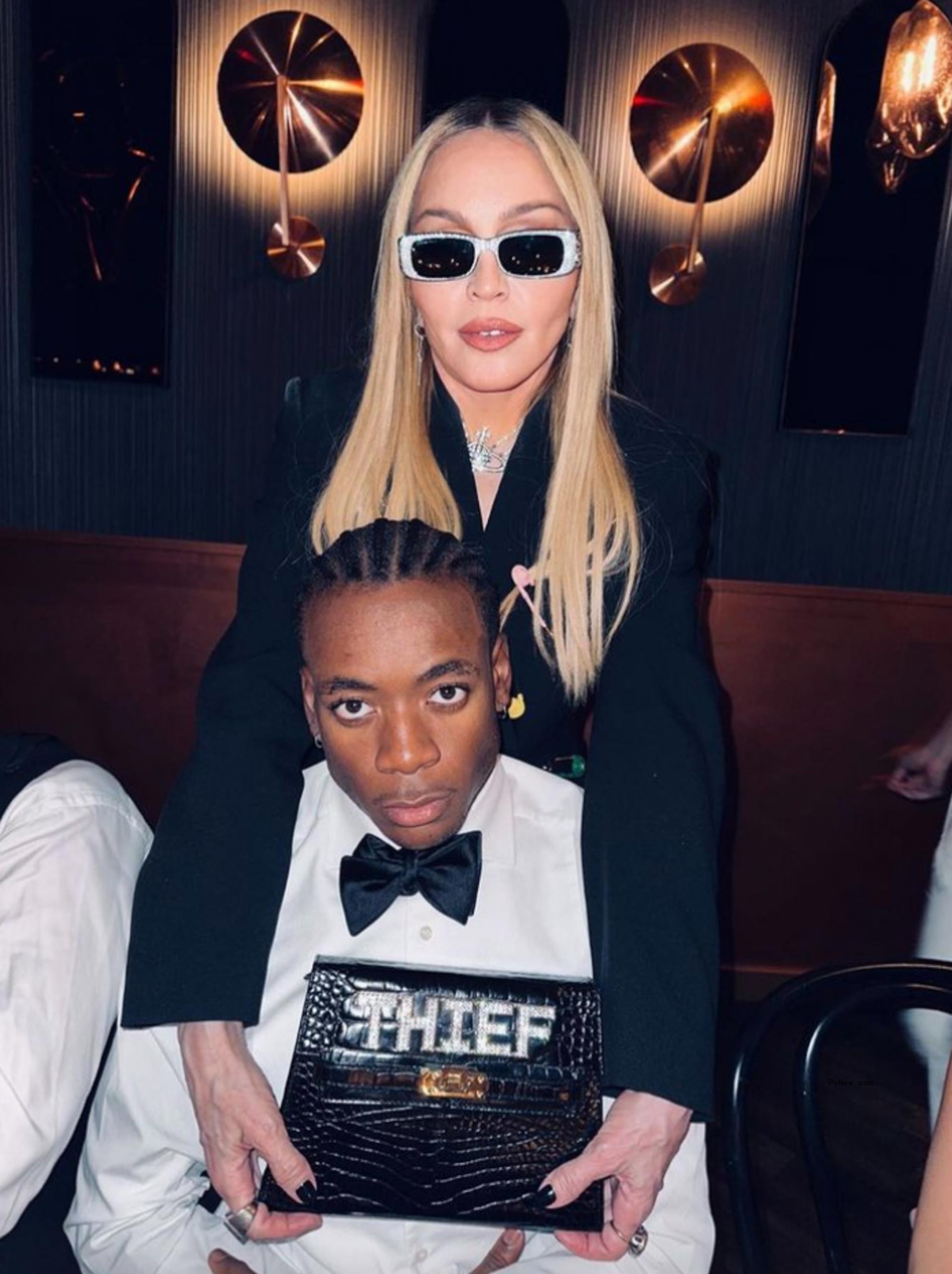 Mado<i></i>nna and son David