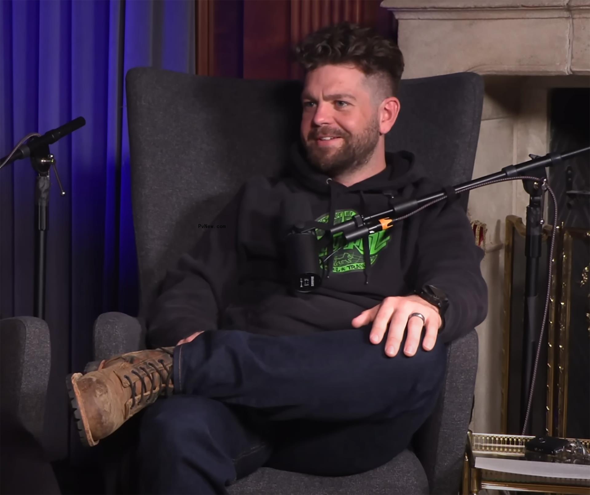 Jack Osbourne sitting