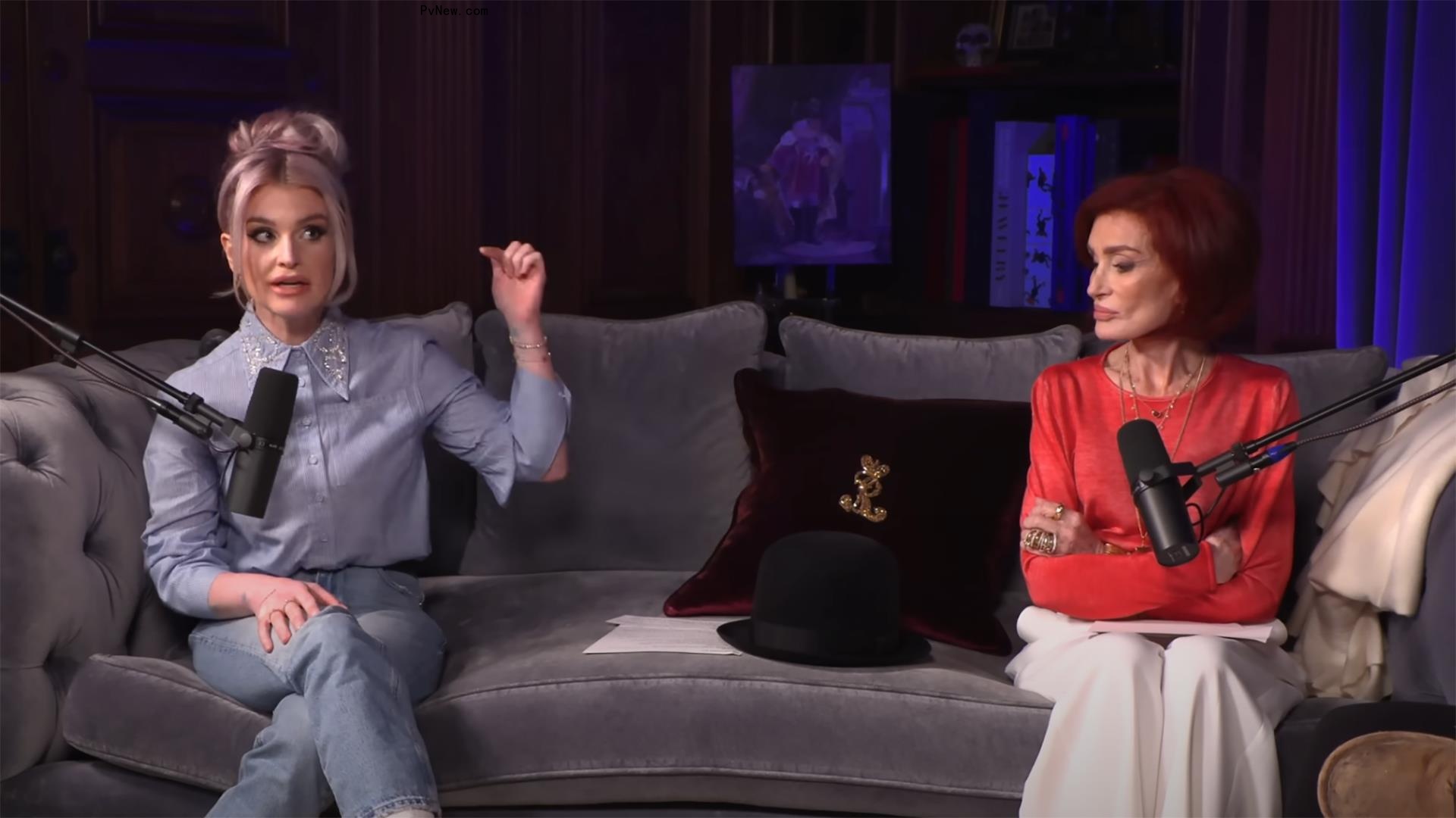 Jack and Kelly Osbourne posing together as kids