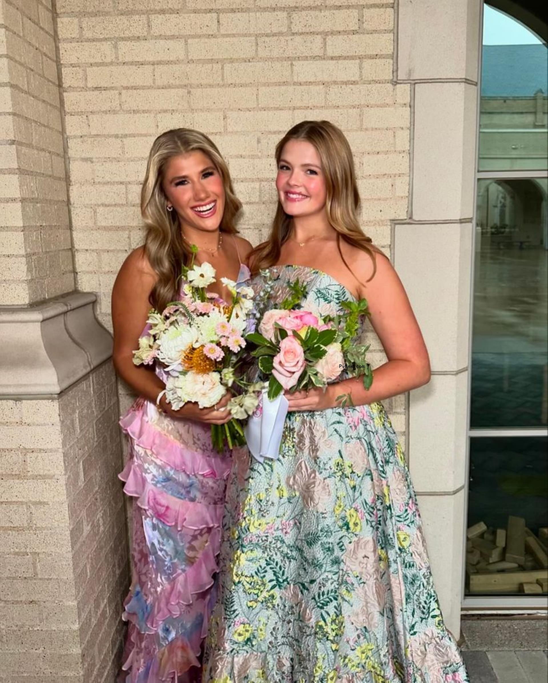 Ava Hunt with a friend.