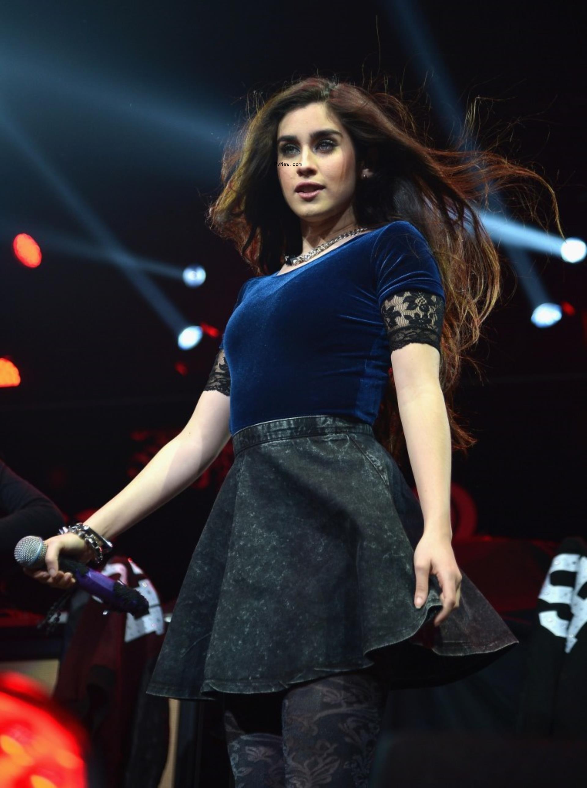 Lauren Jauregui on stage.