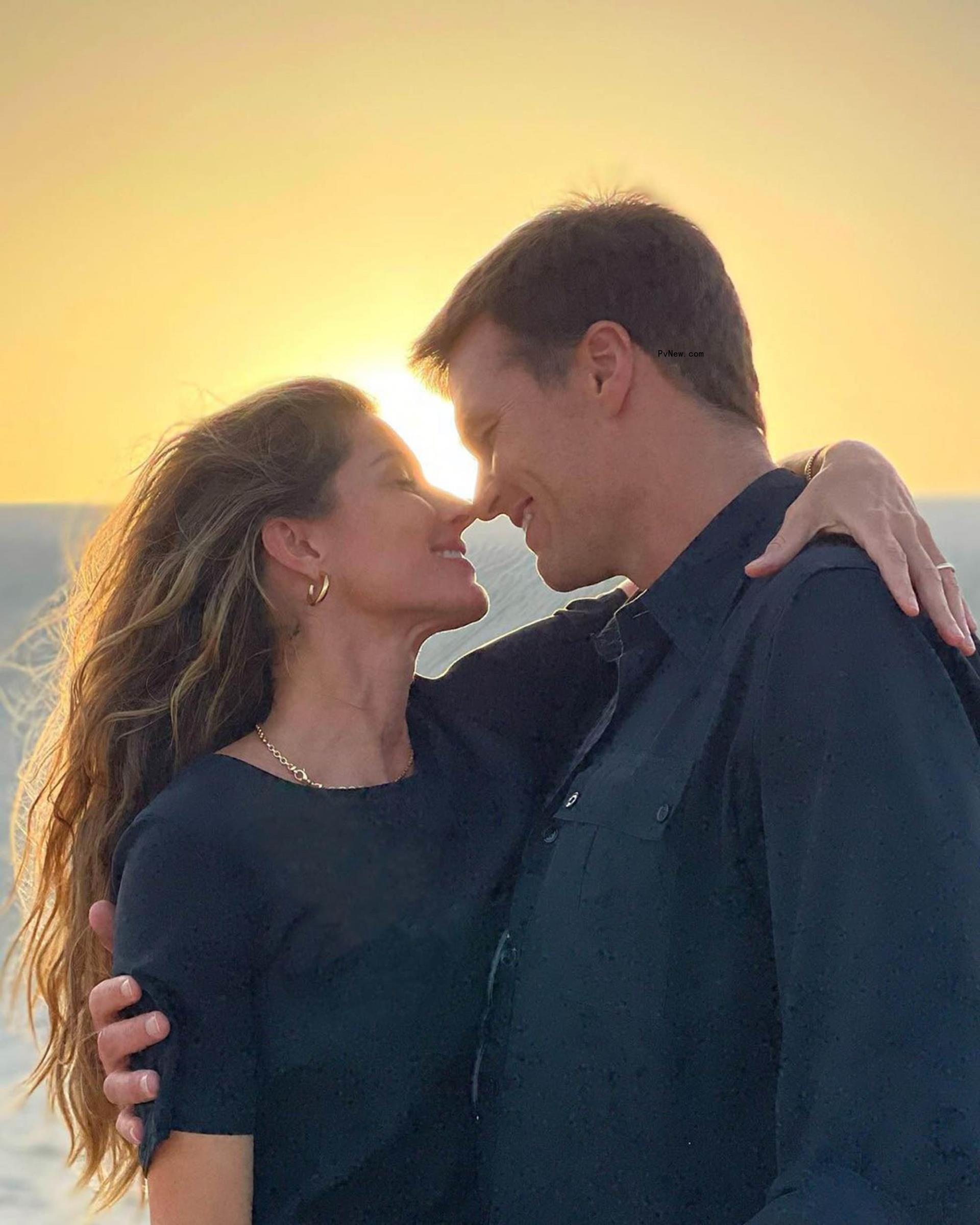 Gisele Bündchen and Tom Brady.