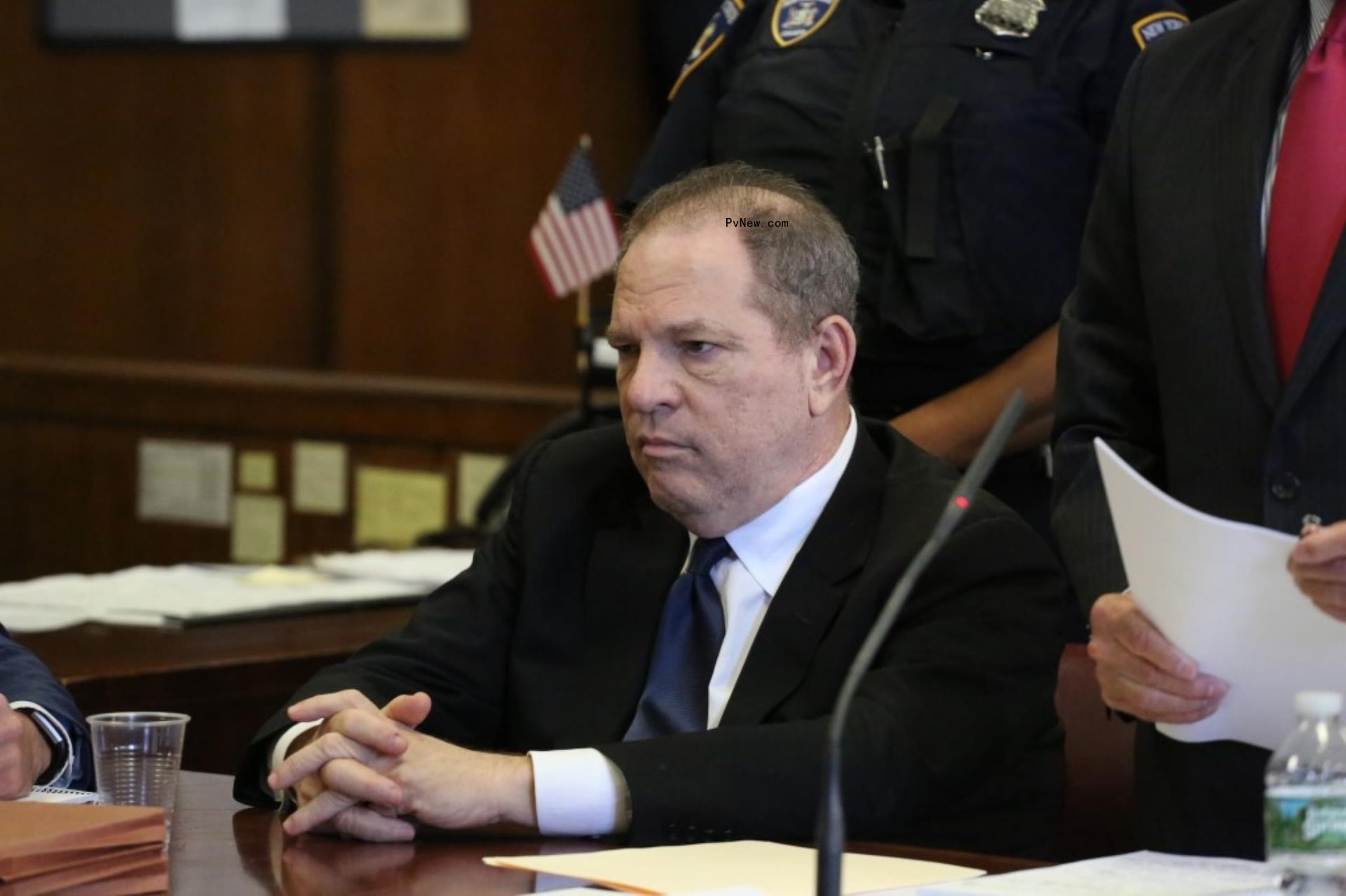 Harvey Weinstein at court.