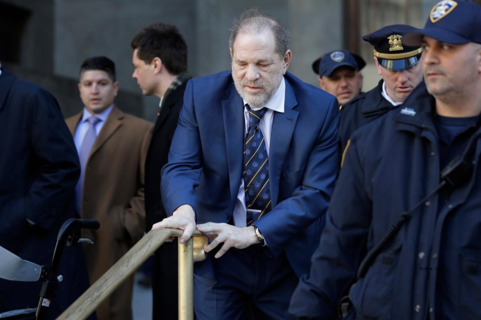 Harvey Weinstein at court.