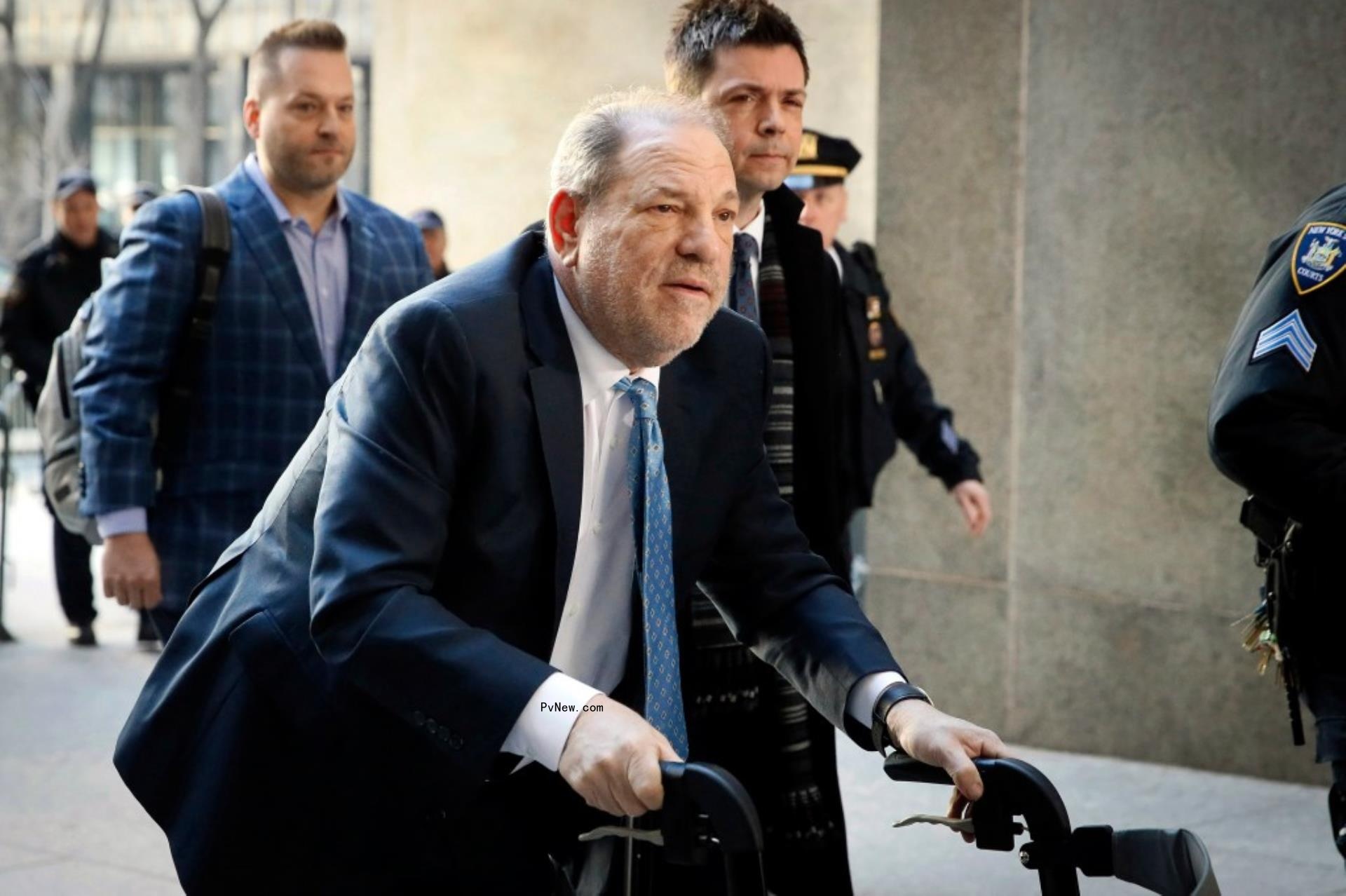 Harvey Weinstein at court.