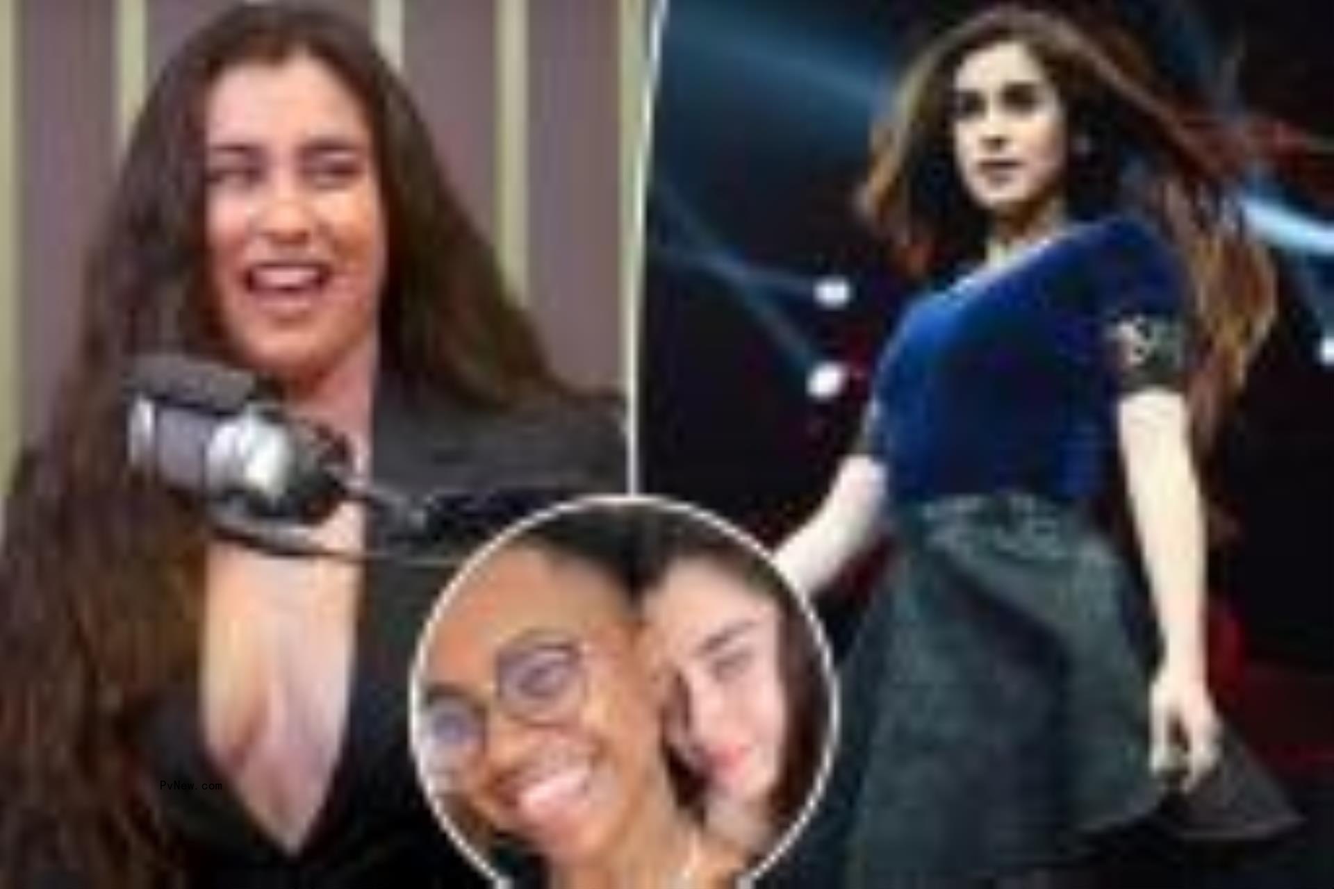 Lauren Jauregui with an inset of her and Sasha Mallory.