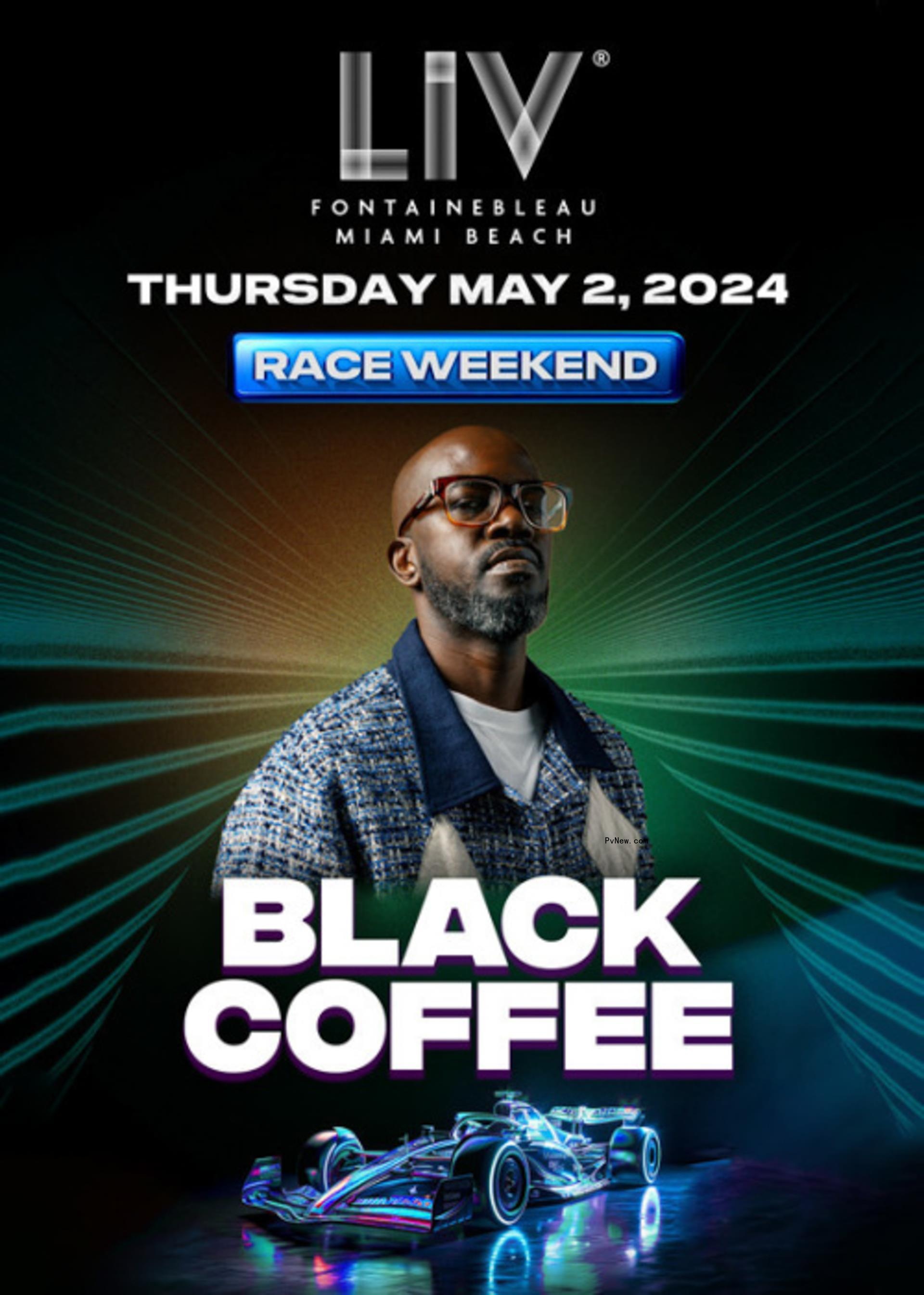 A promo for Black Coffee at LIV.