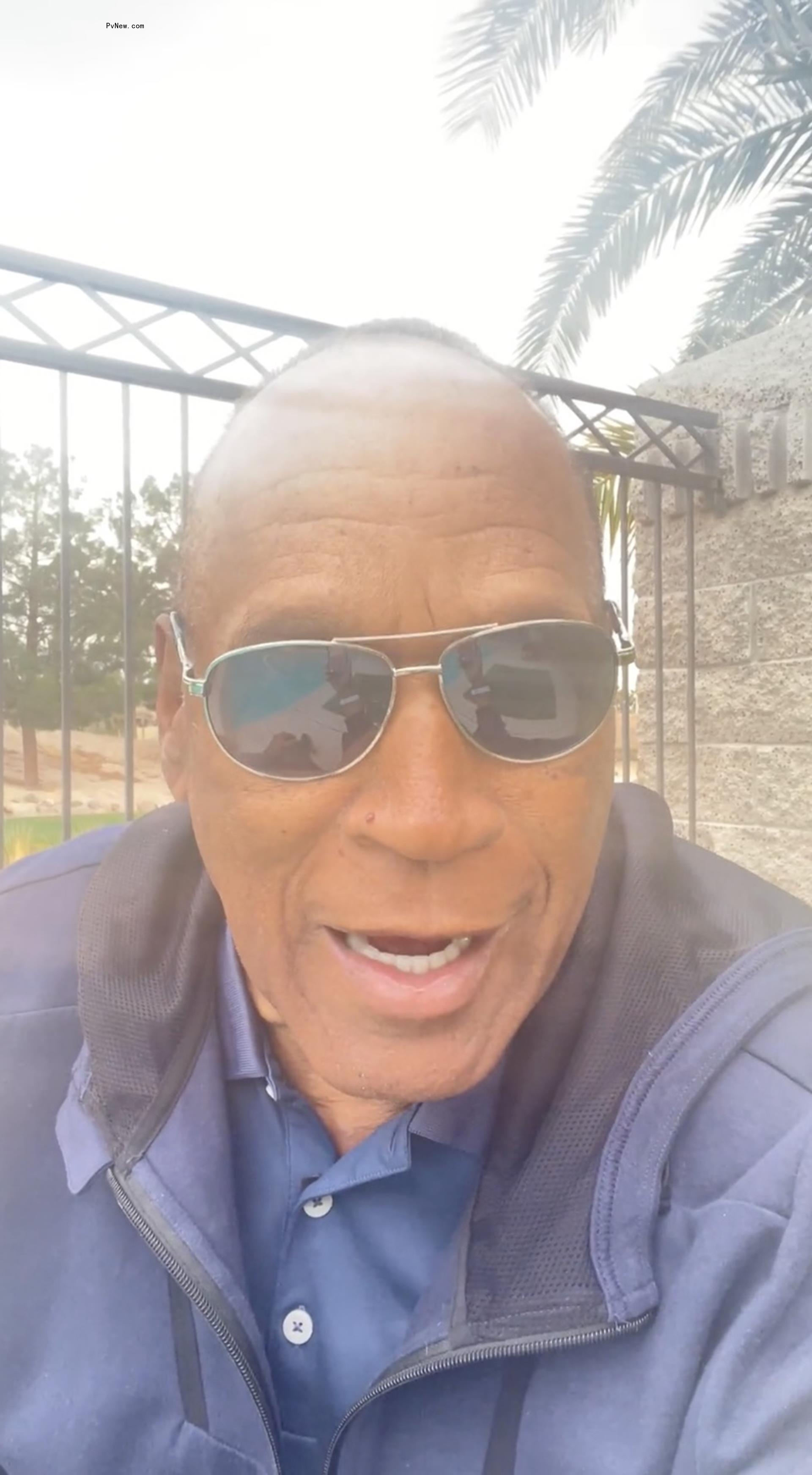 OJ Simpson talking in a video.