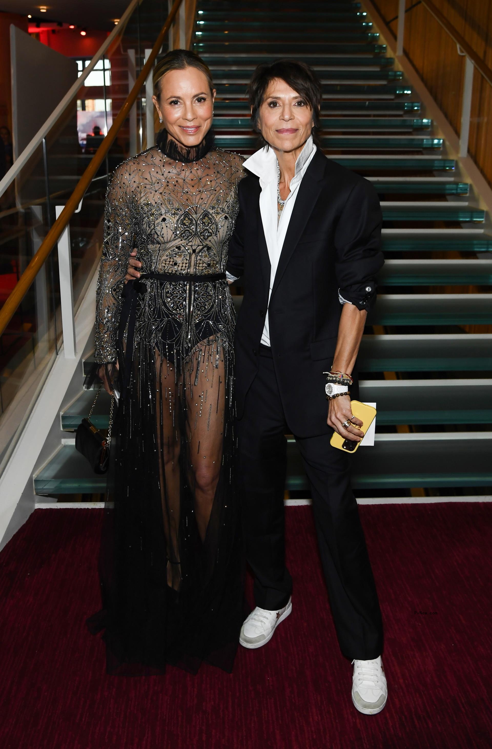 Maria Bello and Dominique Crenn.