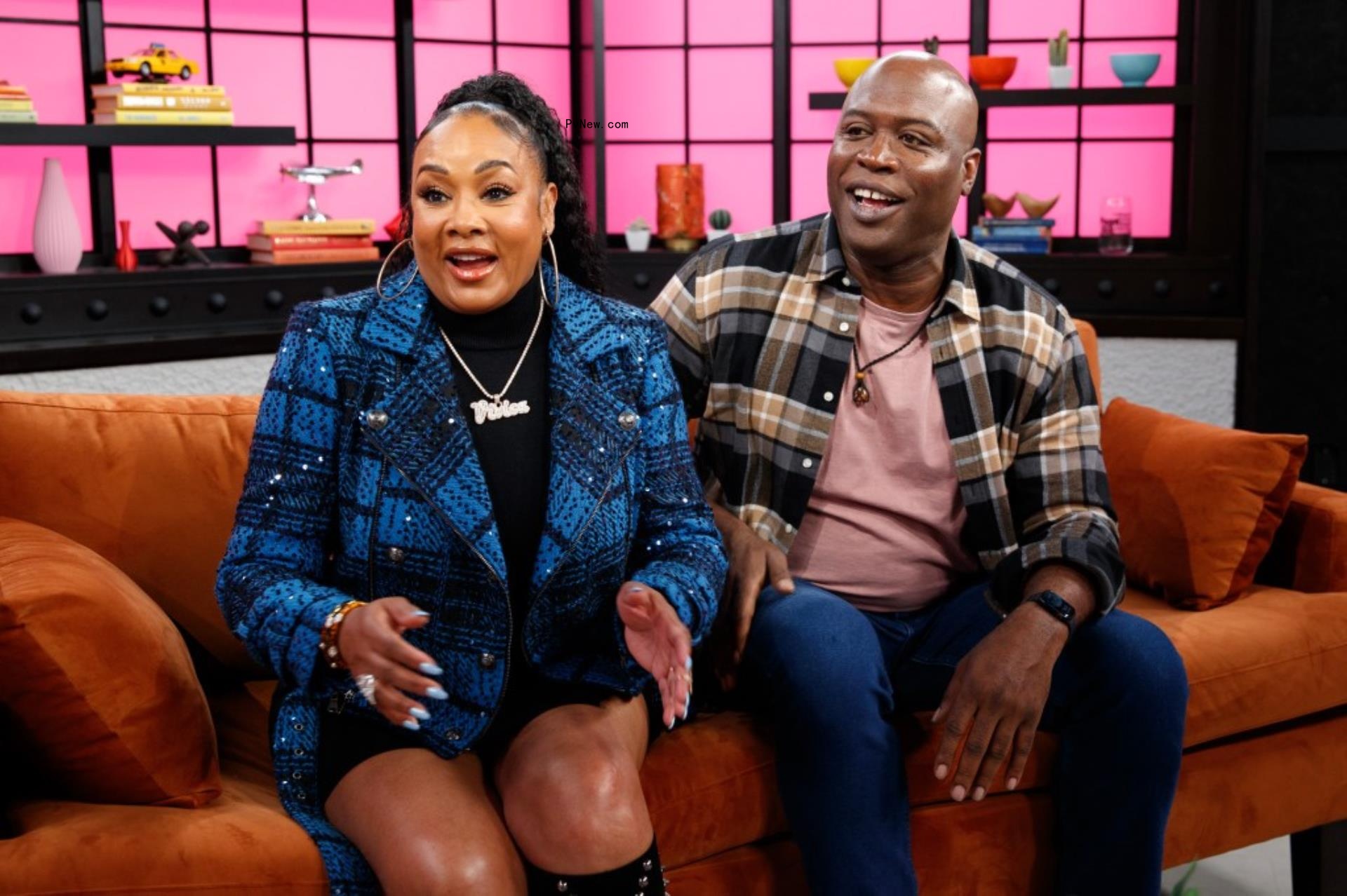 Vivica A. Fox and Kevin Daniels in the page six studio