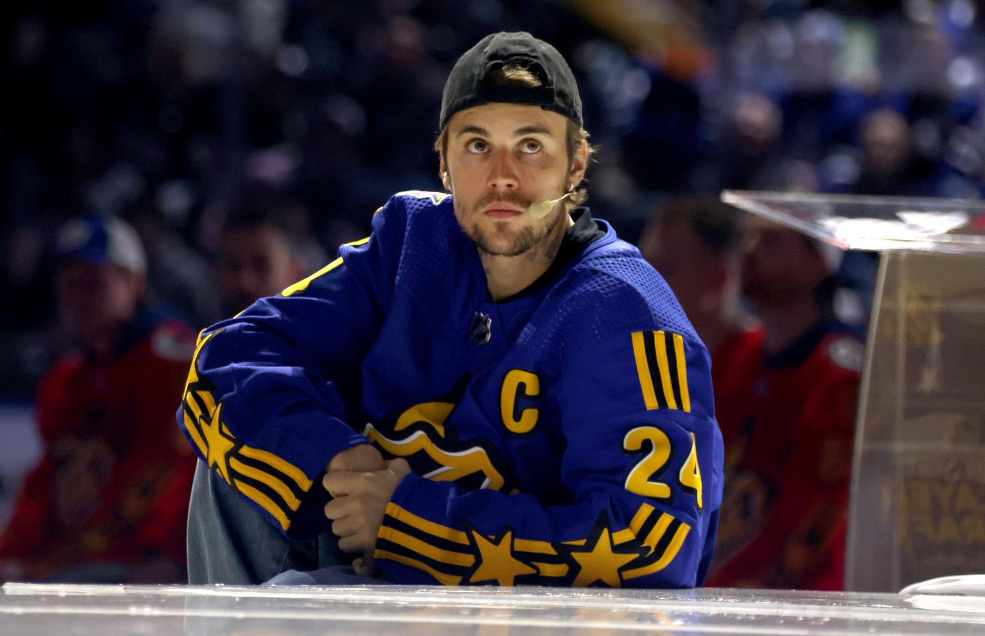 Justin Bieber sitting