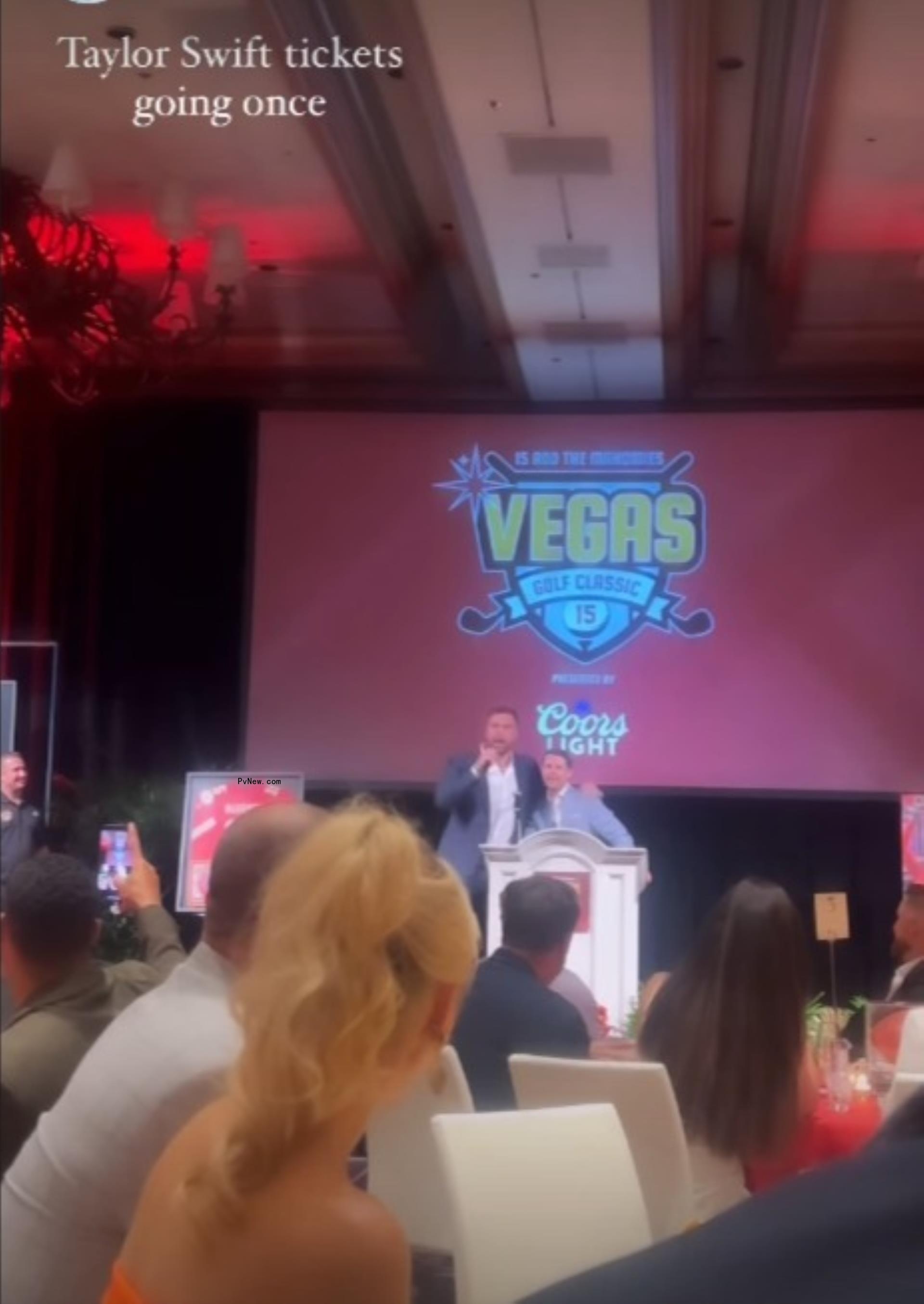 Travis Kelce on stage