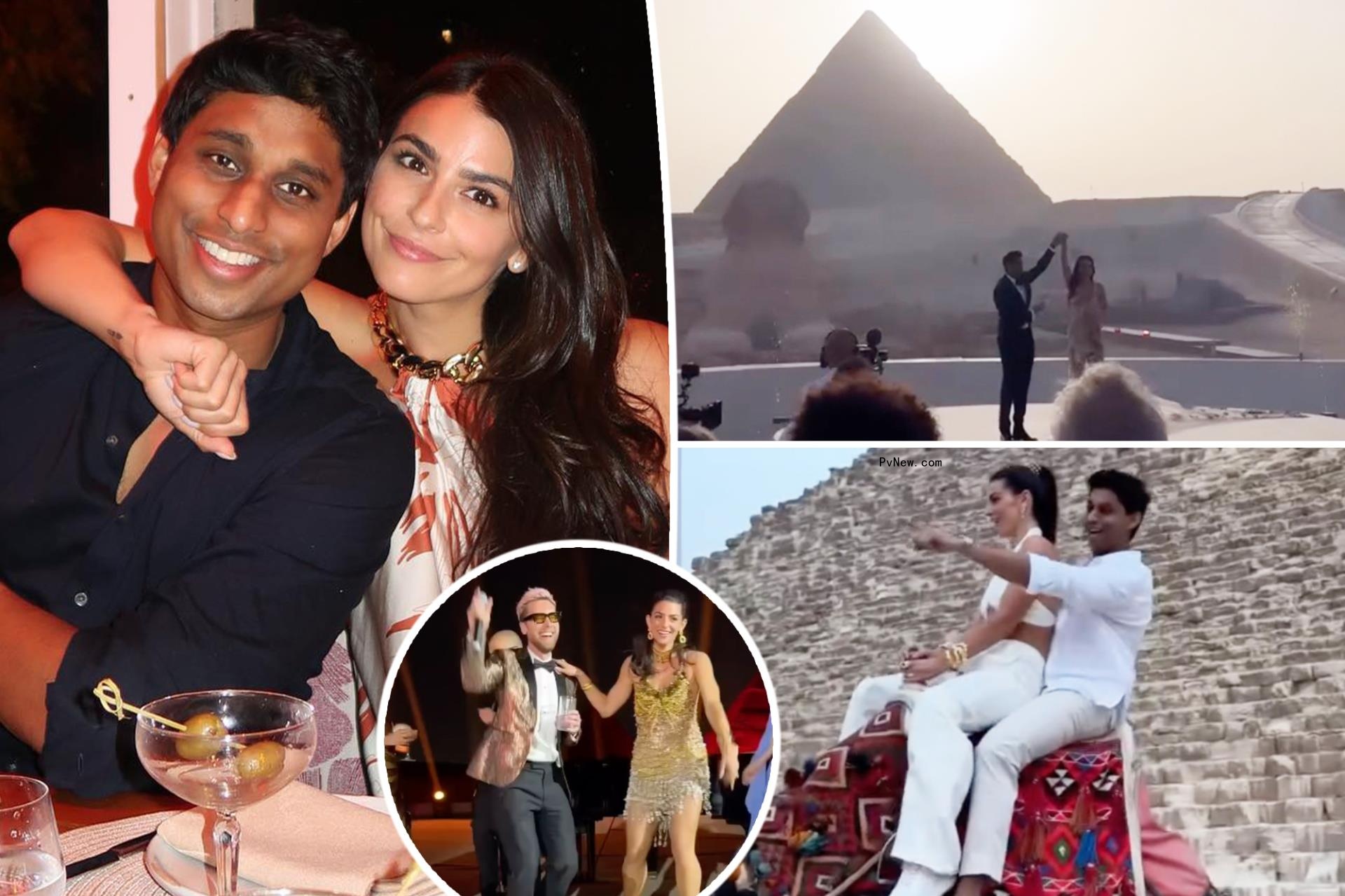 Inside billio<i></i>naire Ankur Jain, Erika Hammond’s wild Egypt wedding: Private jets, pyramids and celebs