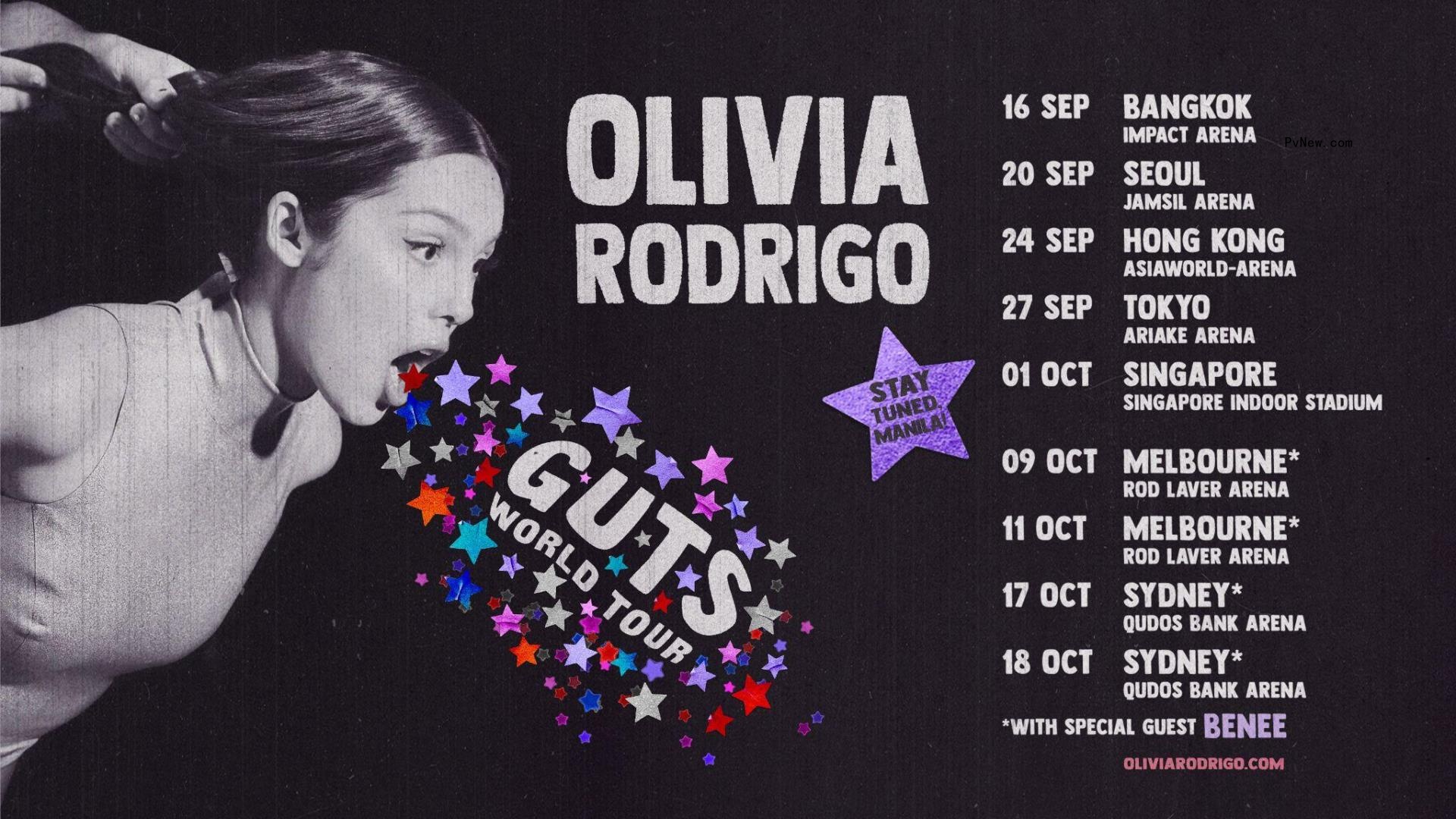 Olivia Rodrigo Adds Asia and Australia Legs to Guts World Tour