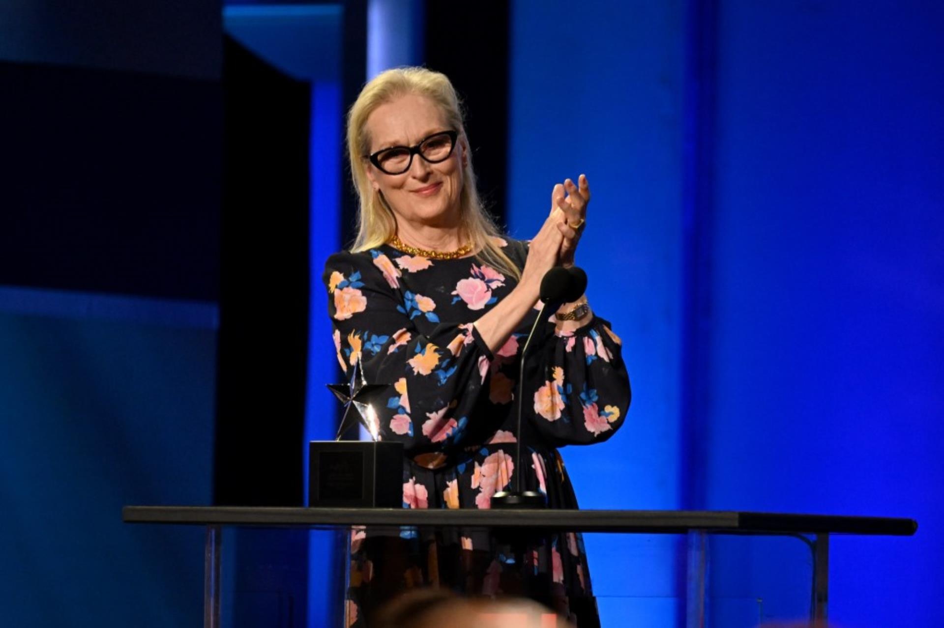 Meryl Streep at the 49th AFI Life Achievement Award: A Tribute To Nicole Kidman at Dolby Theatre.