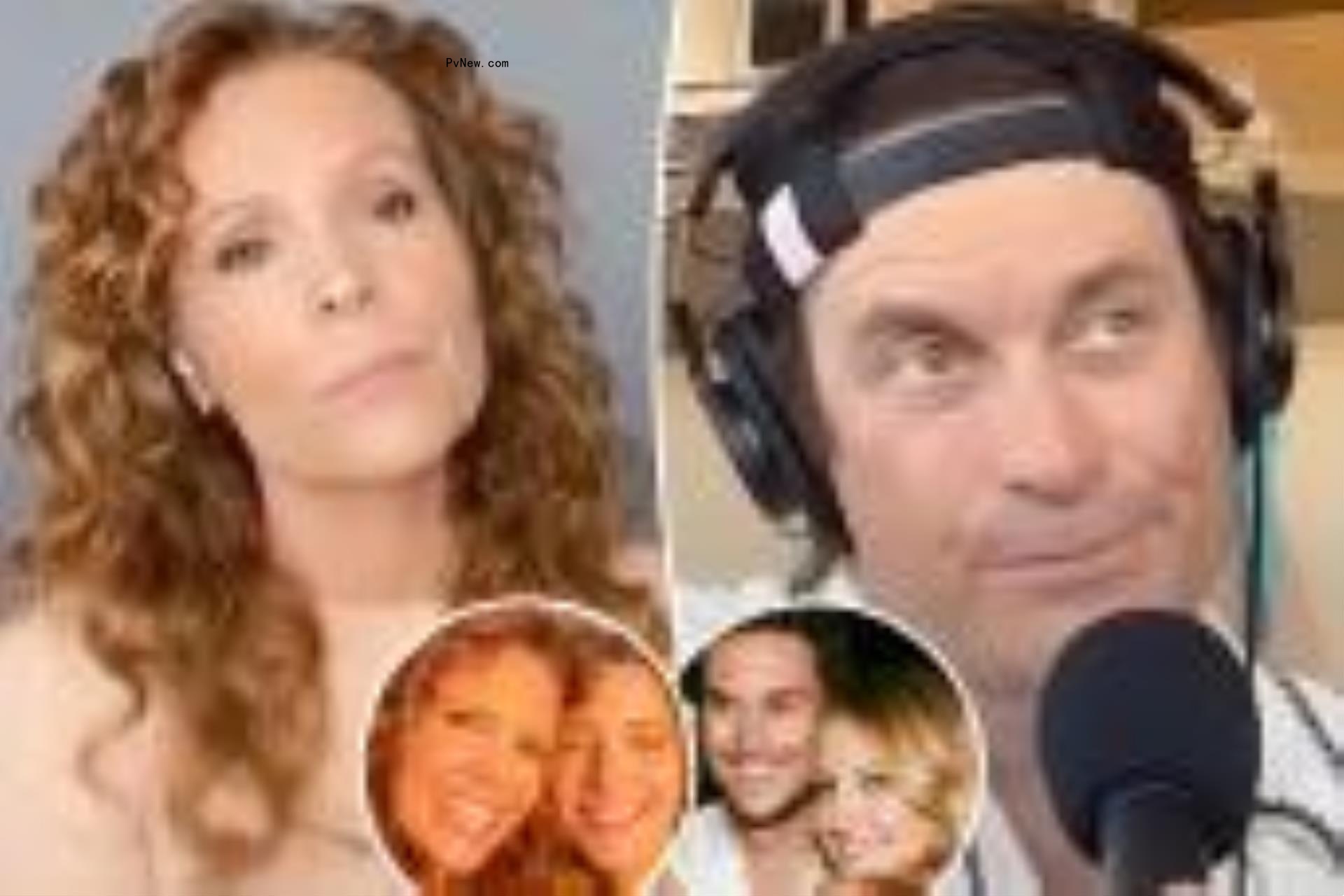 Split images of Robyn Lively and Oliver Hudson with insets of them with Kate Hudson and Blake Lively.