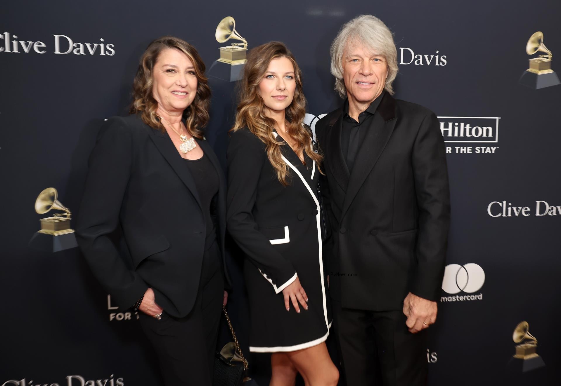 Dorothea Hurley, Stephanie Rose Bo<i></i>ngiovi and Jon Bon Jovi posing together