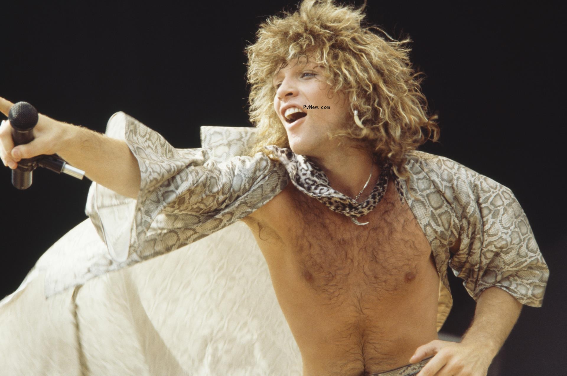 Jon Bon Jovi onstage.