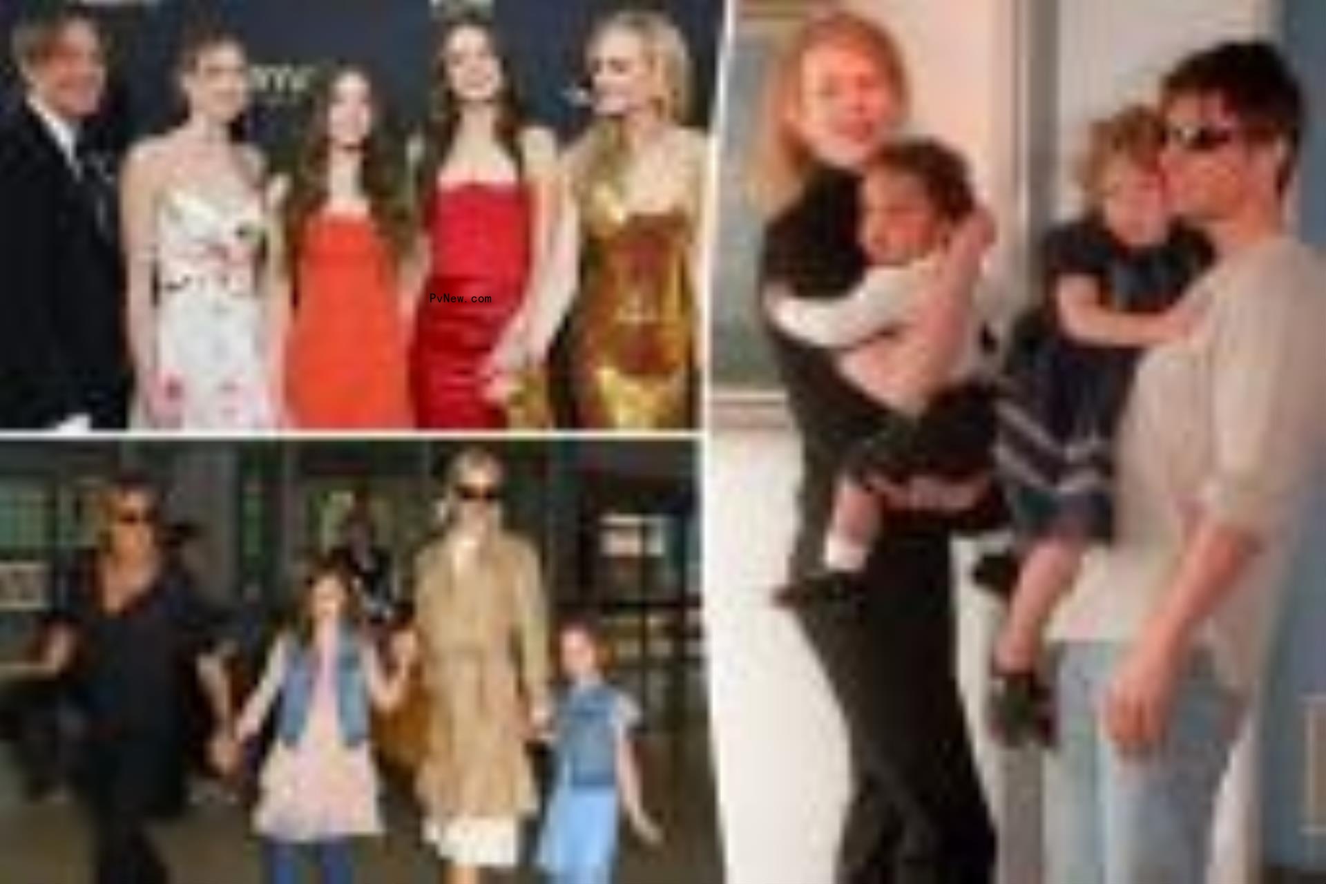 Nicole Kidman, Keith Urban, Tom Cruise and their kids
