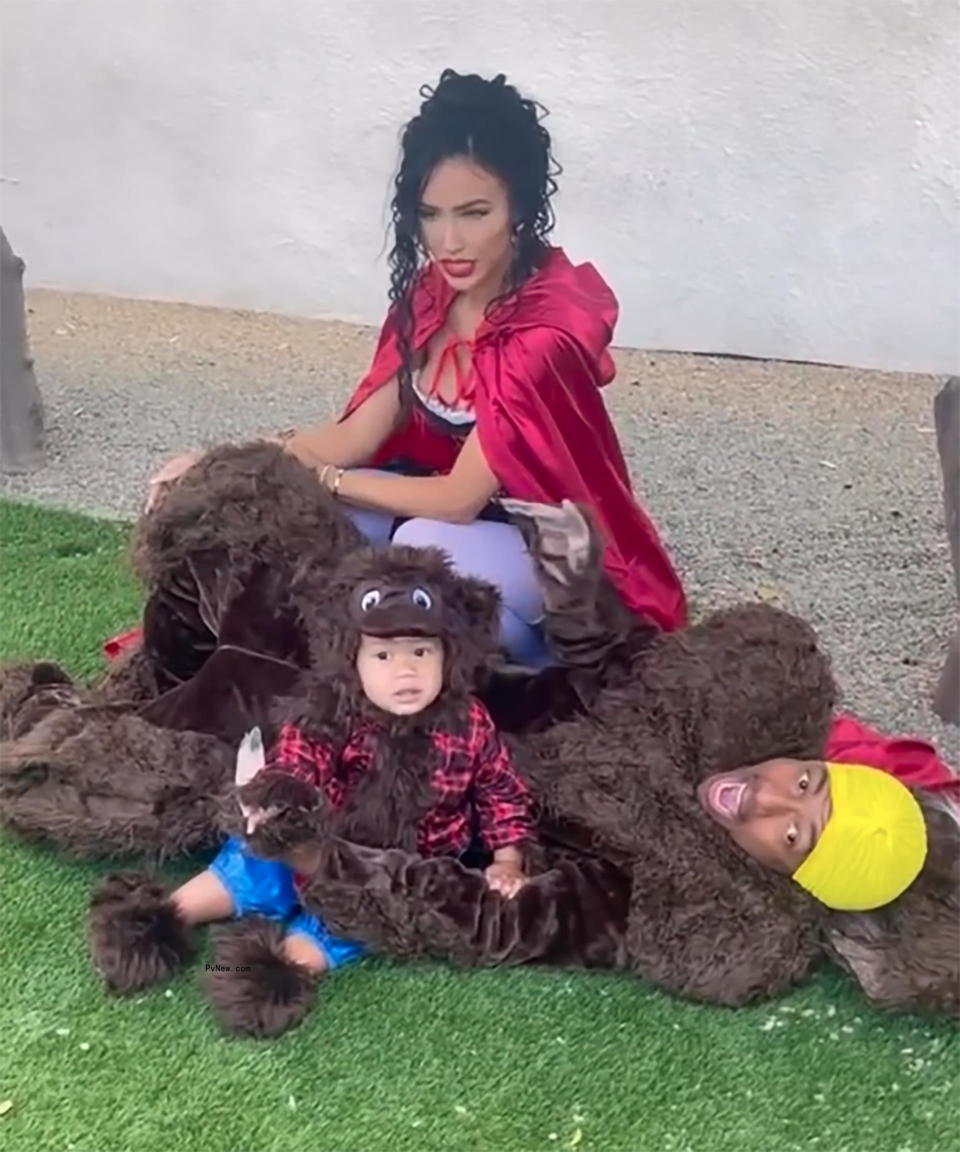 Bre Tiesi and her son.