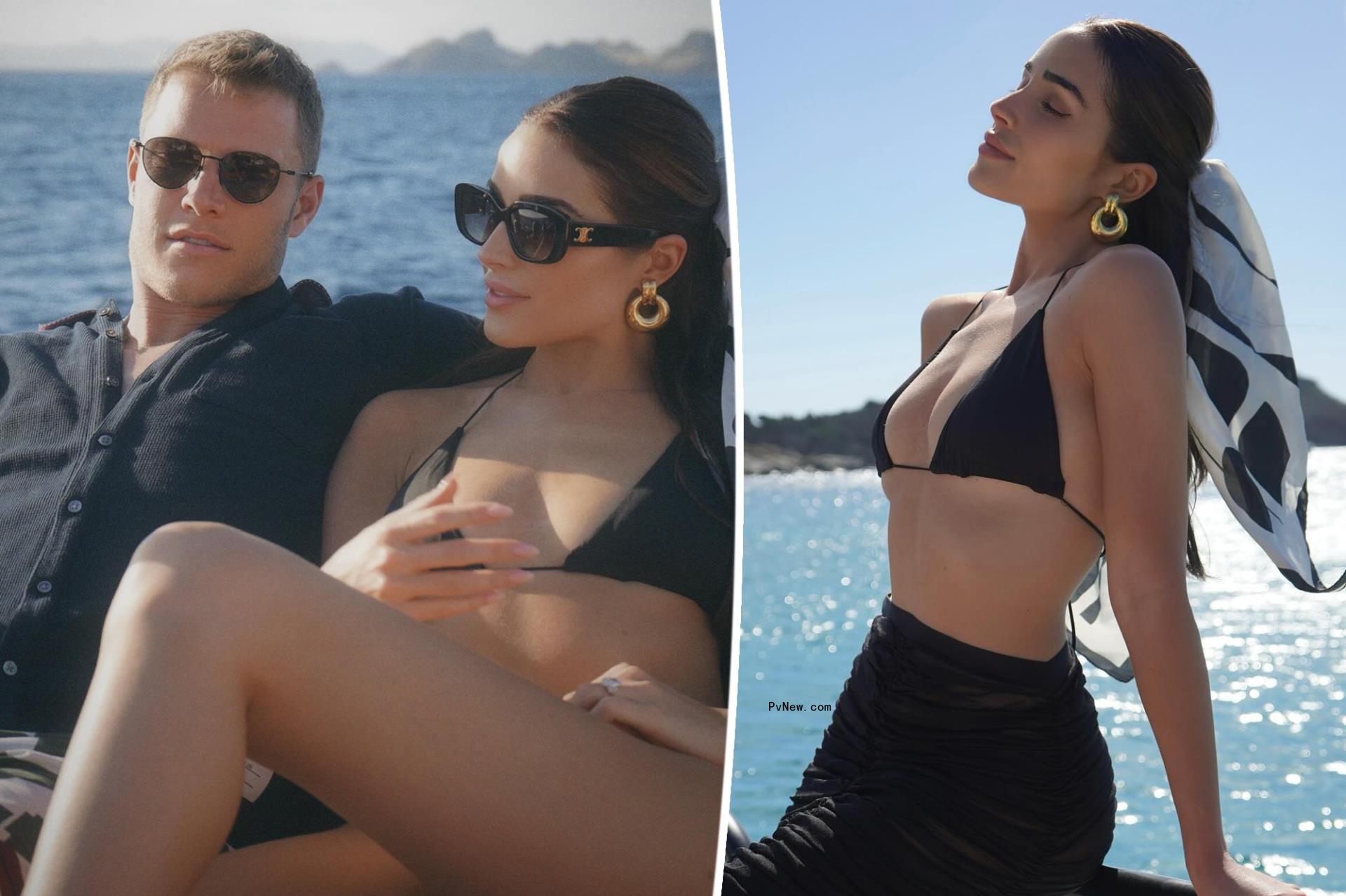 Olivia Culpo and Christian McCaffrey