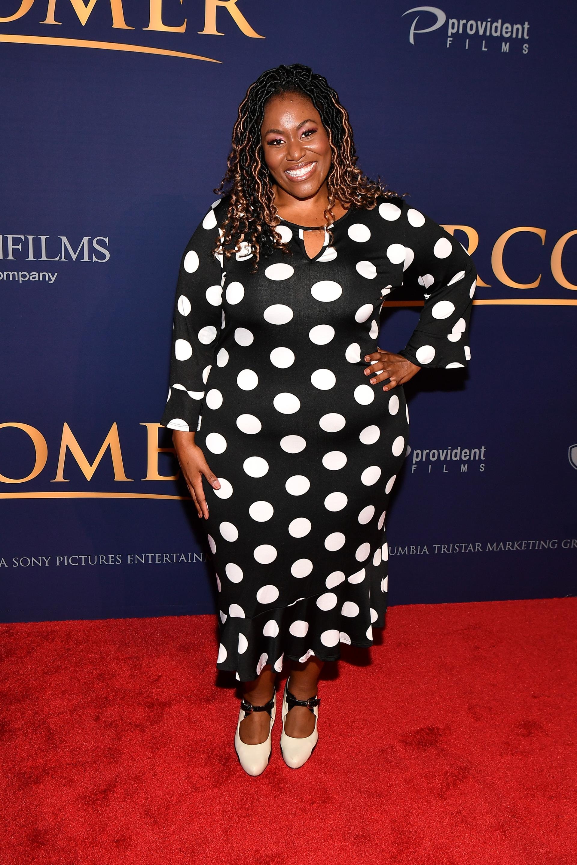 Mandisa Hundley at the premiere of 