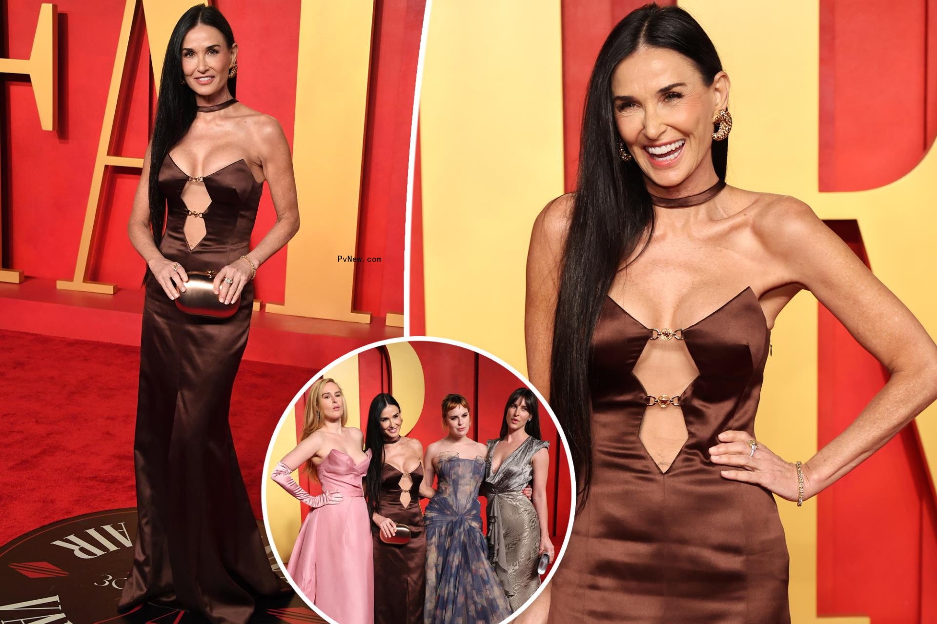 Demi Moore, Tallulah, Scout and Rumer Willis