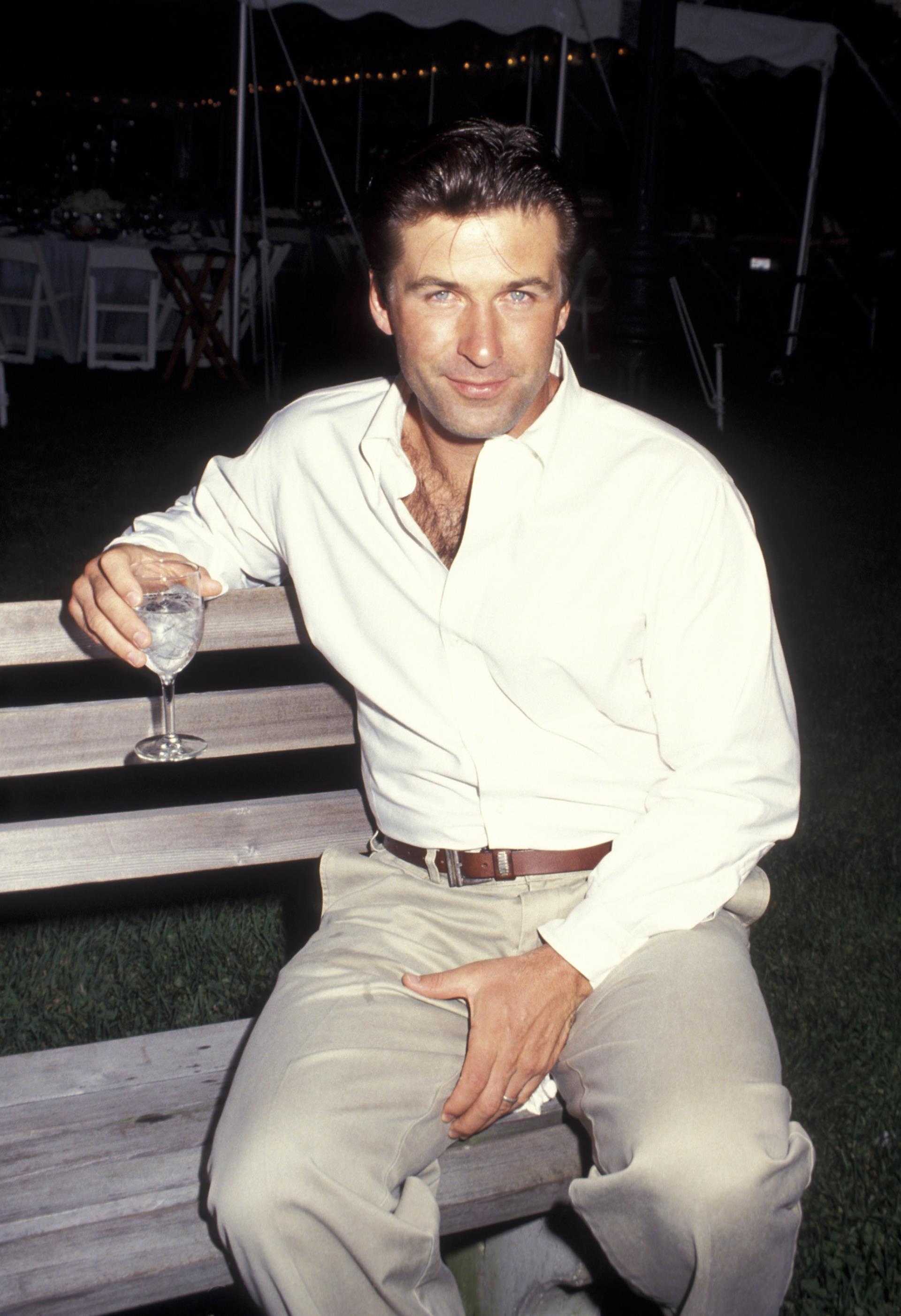 Alec Baldwin posing in 1993