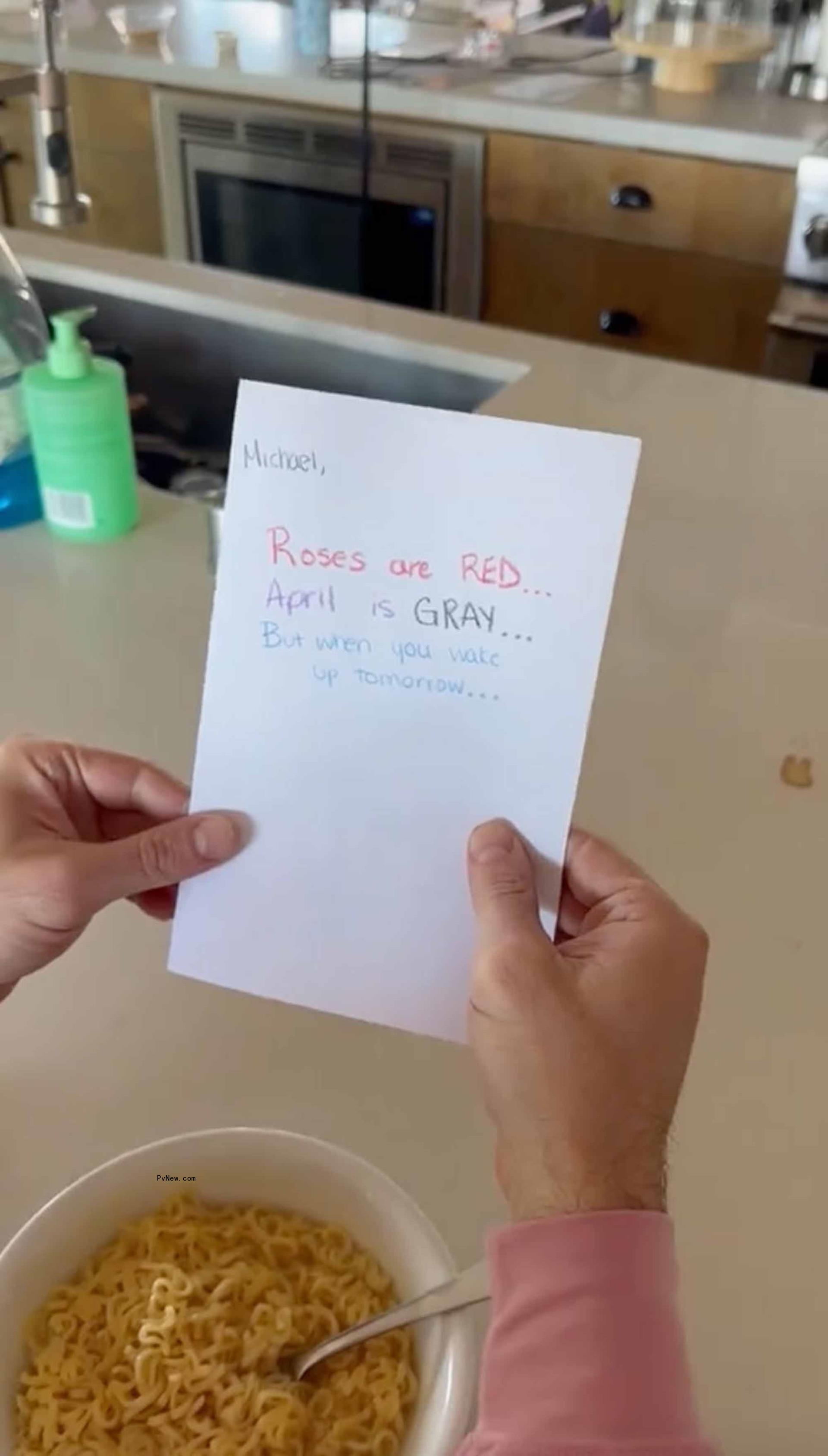 handwritten card
