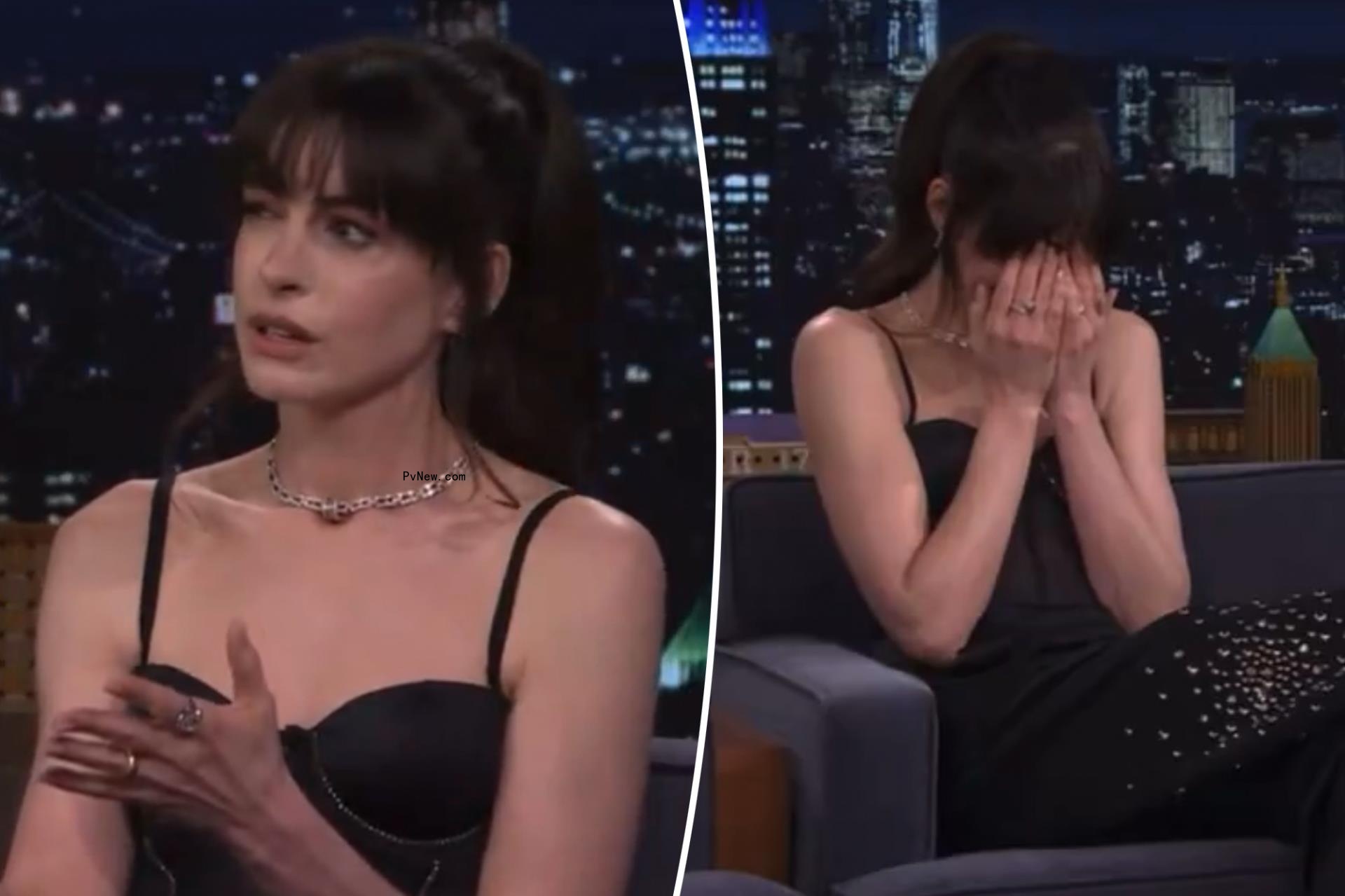 Anne Hathaway’s ‘To<i></i>night Show’ interview takes cringey turn after audience reacts in silence to her question