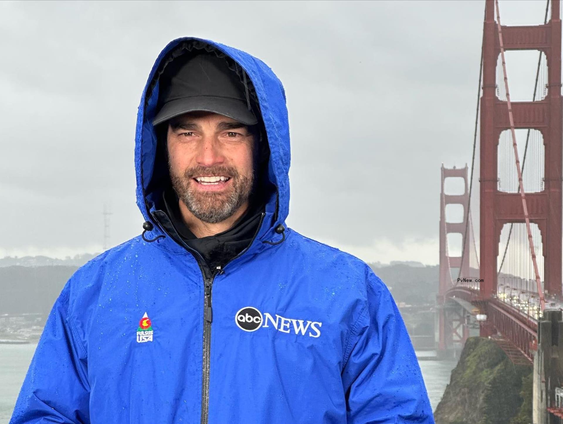 Rob Marciano in a strom.