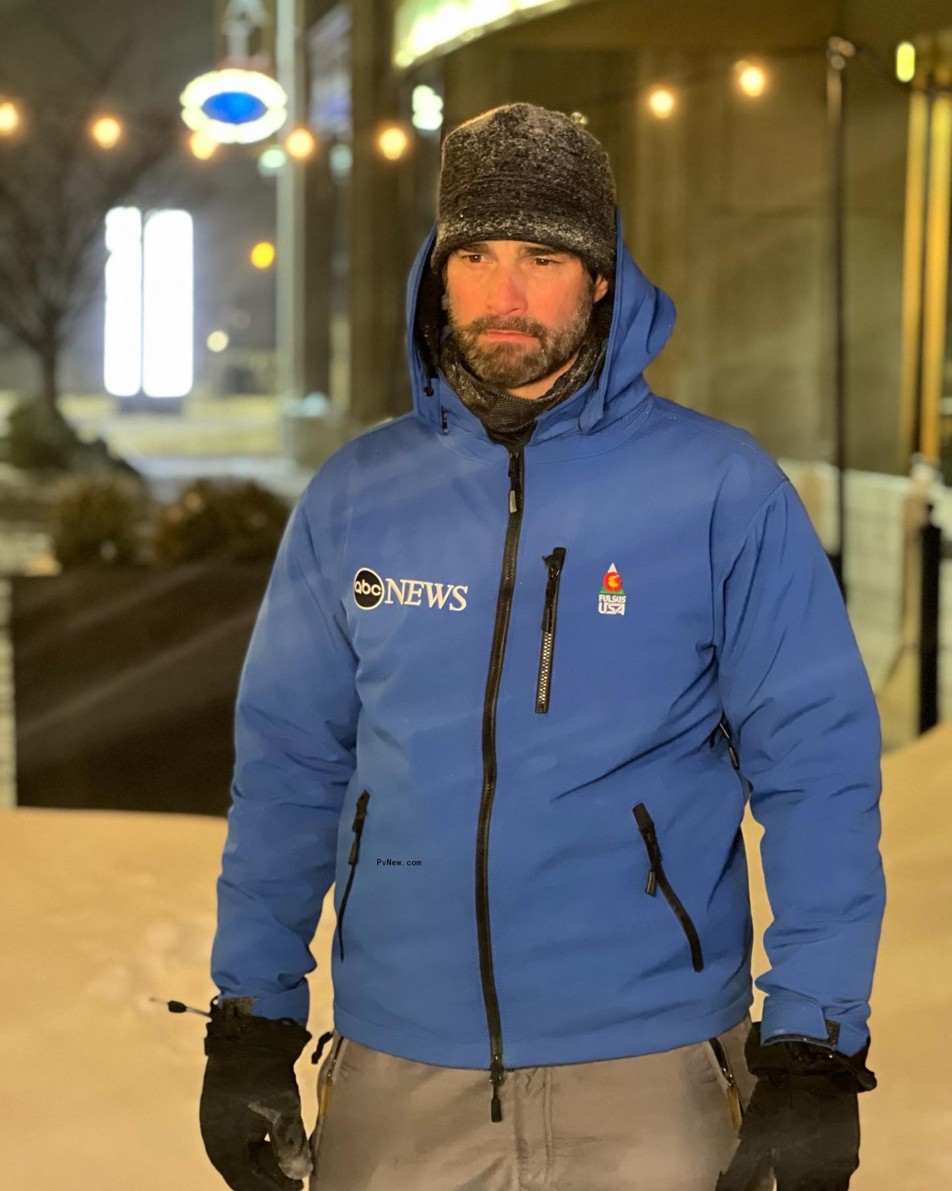 Rob Marciano in a blue coat