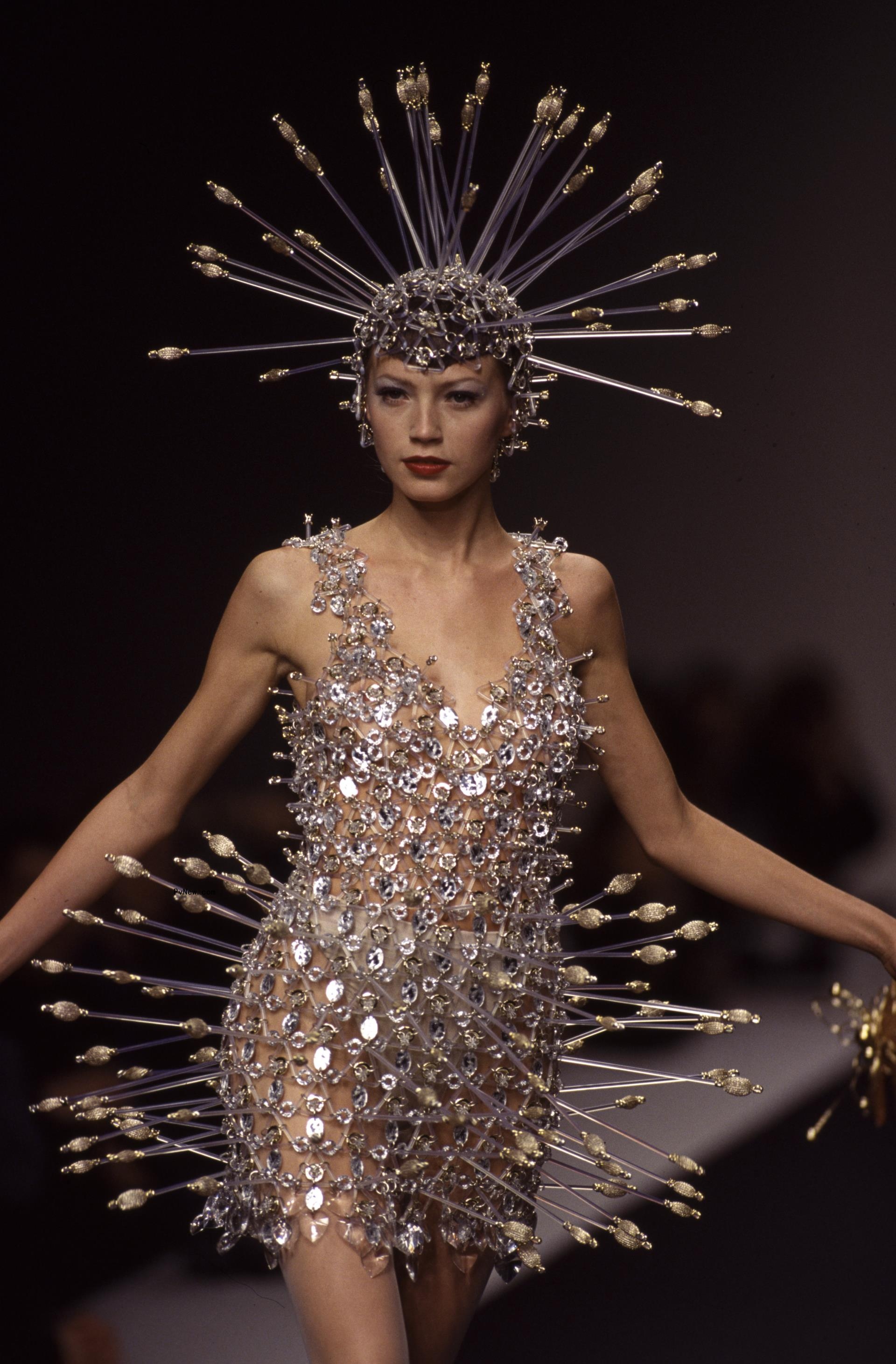 Paco Rabanne arrow dress from the Haute Couture Spring 1996 collection