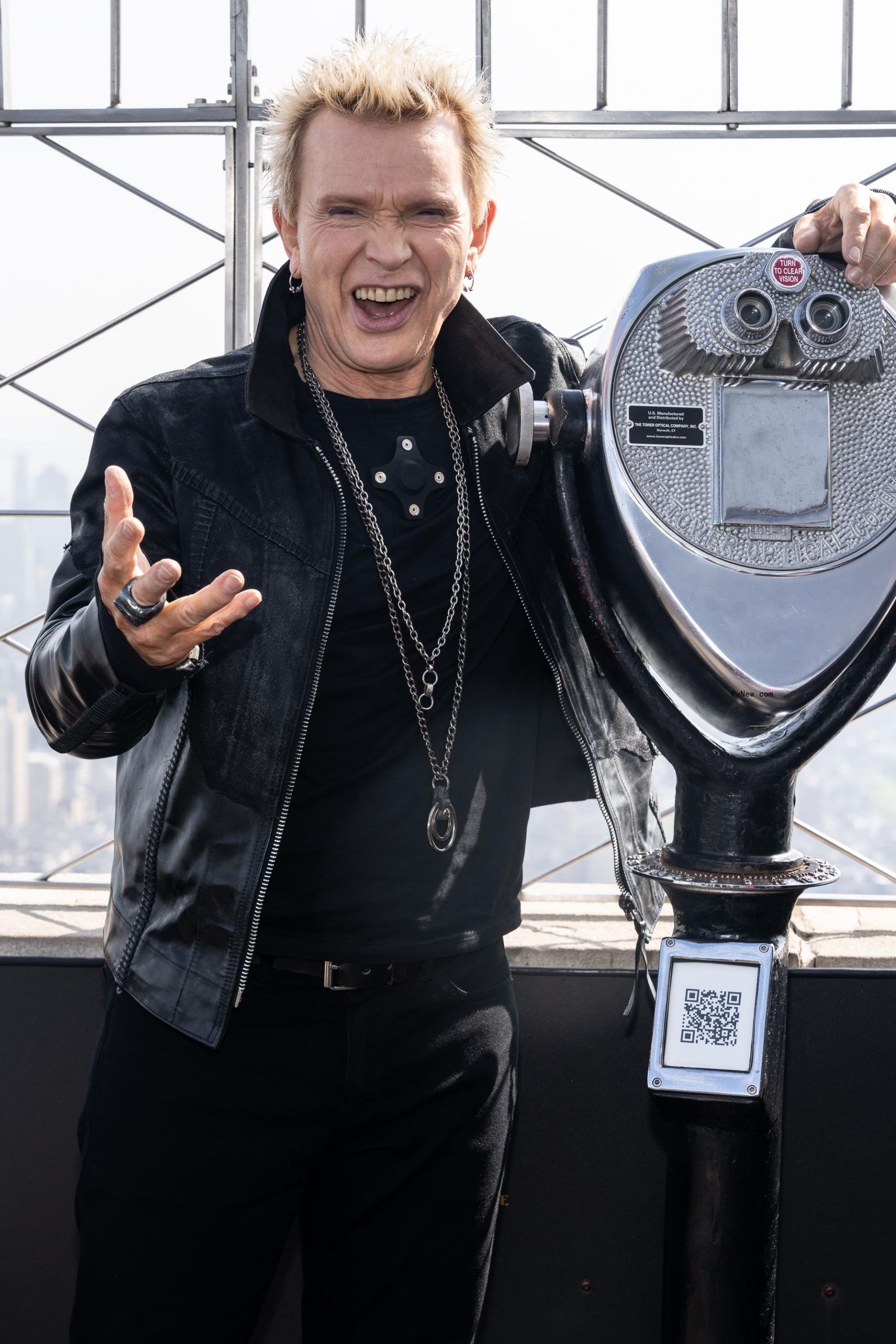 Billy Idol posing