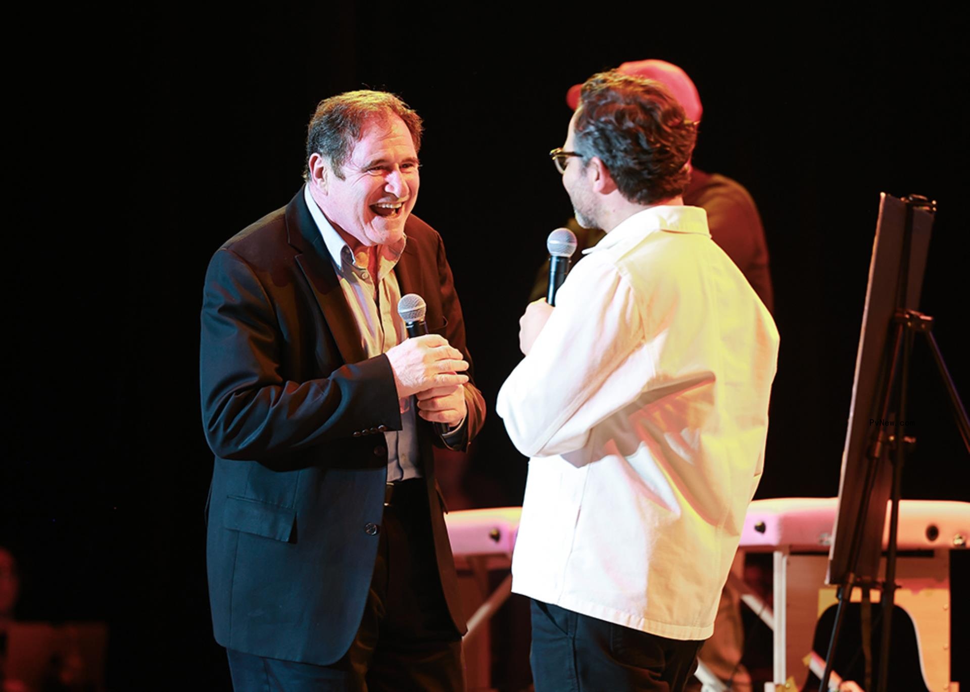 Nick Kroll with Richard Kind at Netflix Is A Joke Festival.