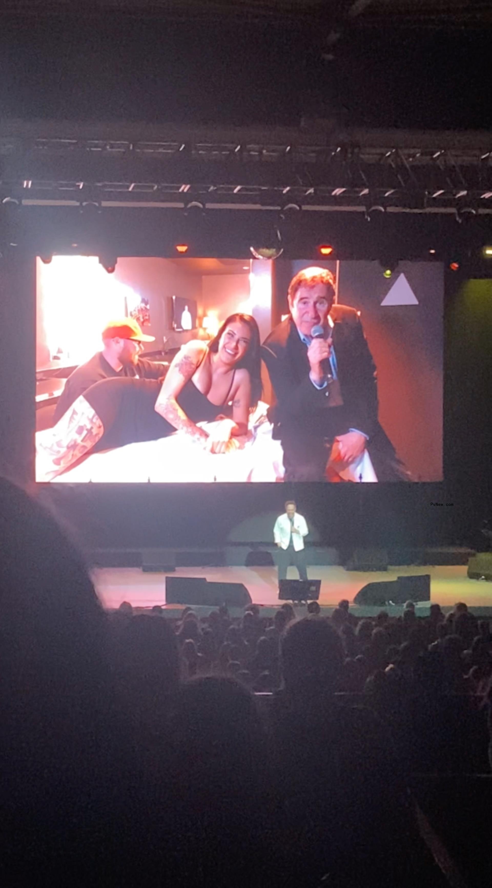 Nick Kroll with Richard Kind and Becca Calb at Netflix Is A Joke Festival.