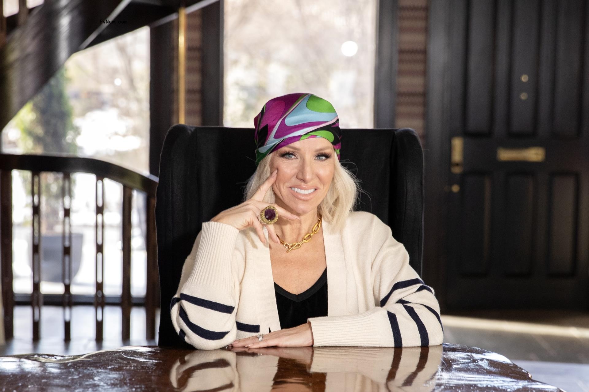Margaret Josephs in her dining room.